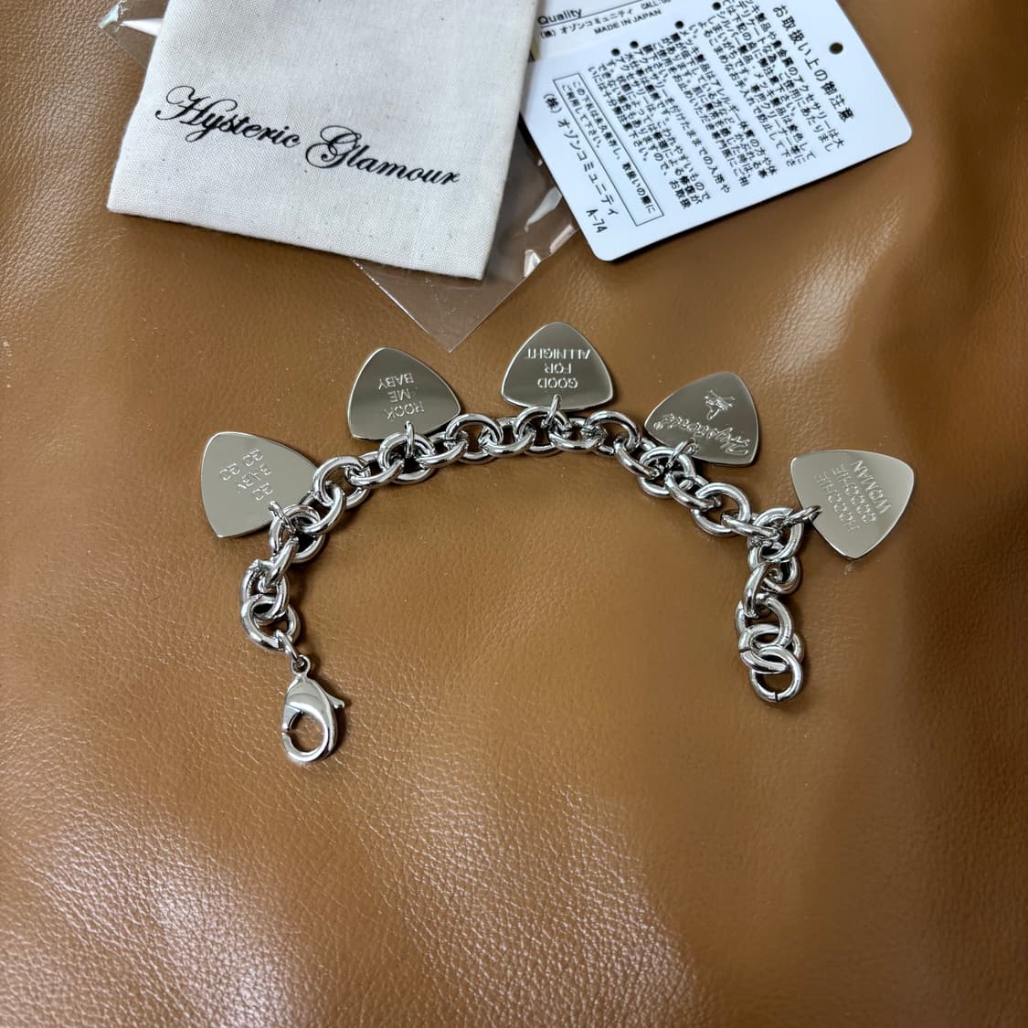히스테릭글래머 피크 팔찌 실버 Hysteric glamour 상품이미지5