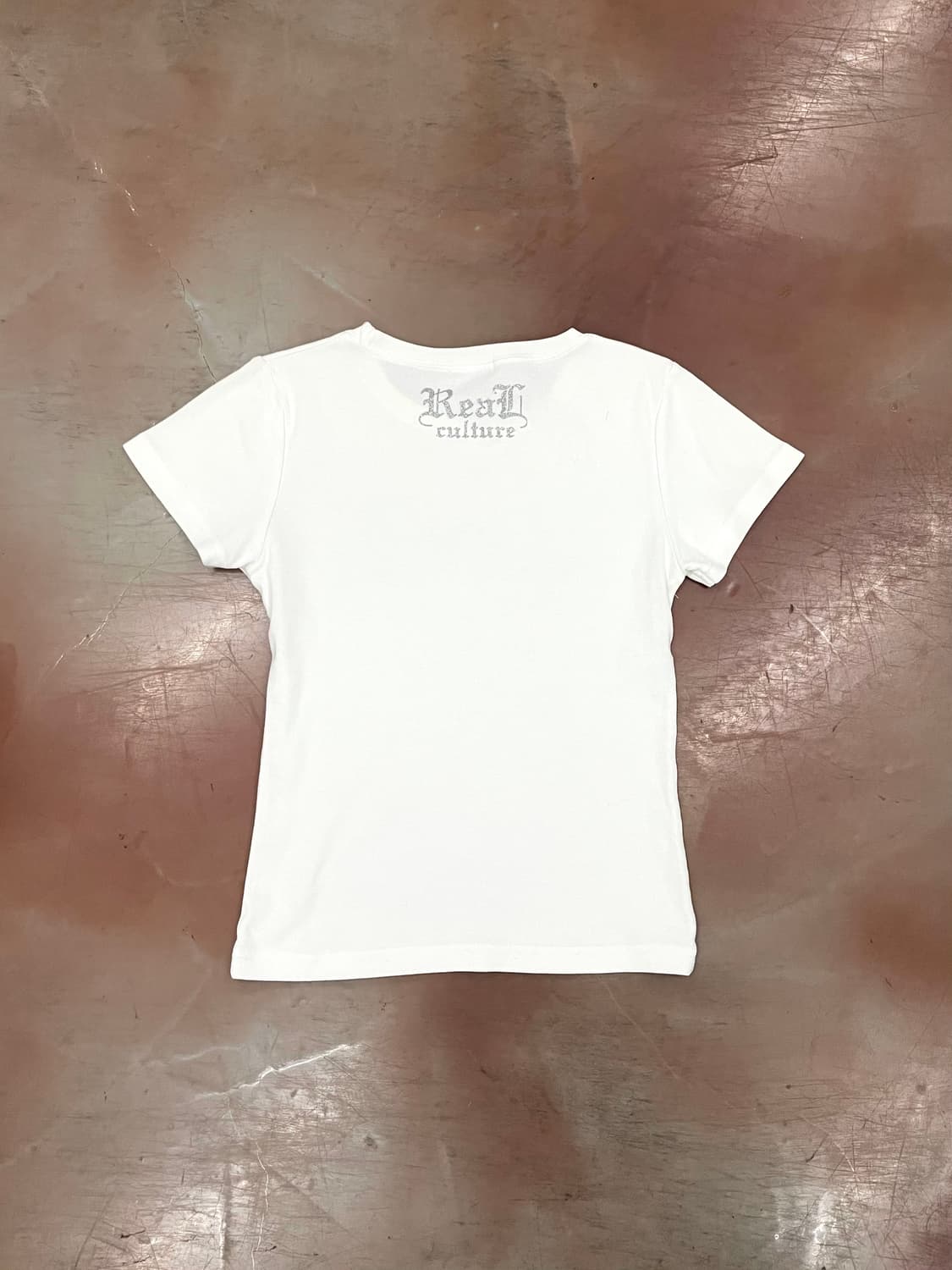 White Cubic lettering T-shirts 상품이미지5
