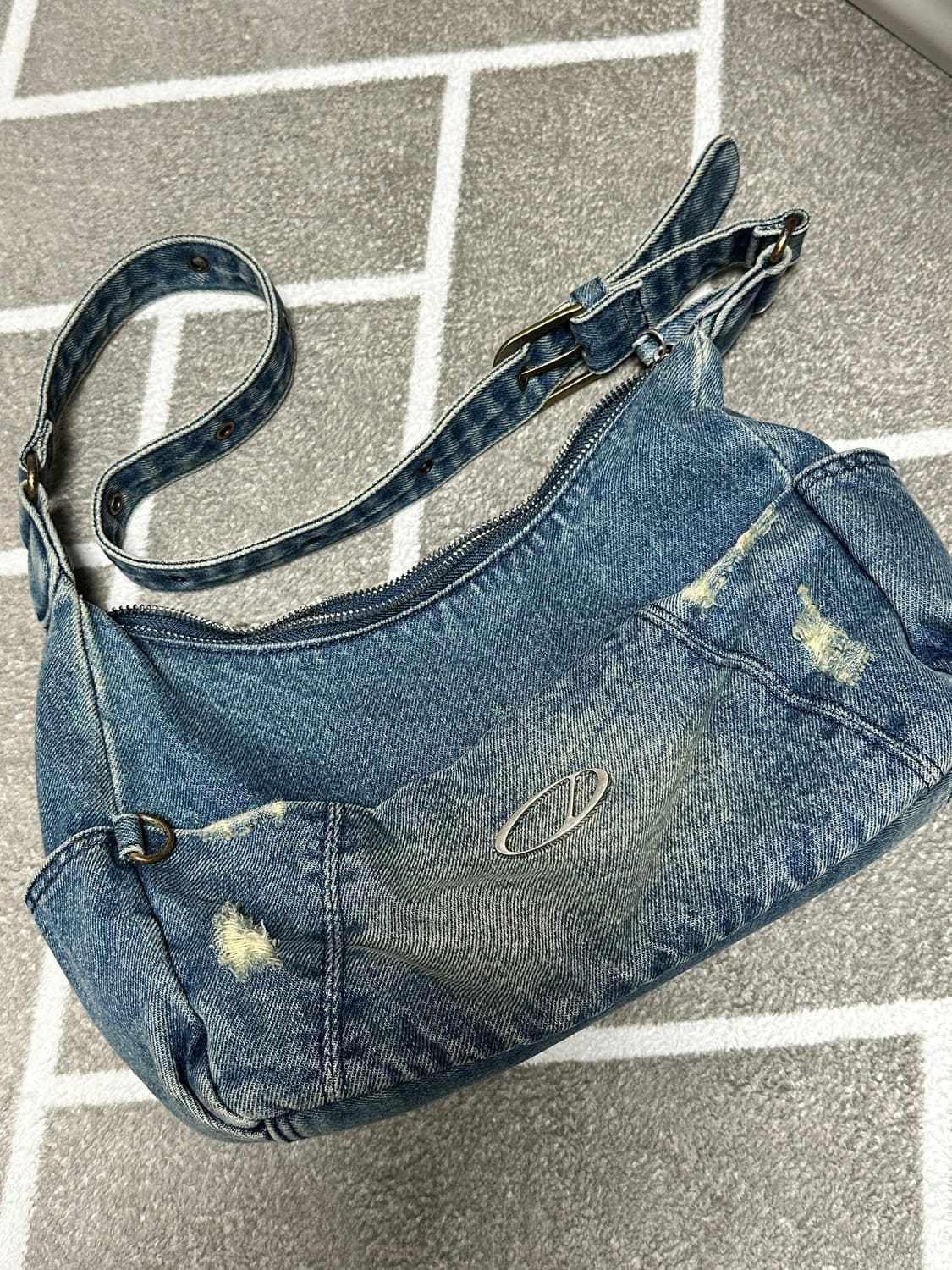 오드스튜디오 데님 숄더백 호보백 가방 상품이미지2