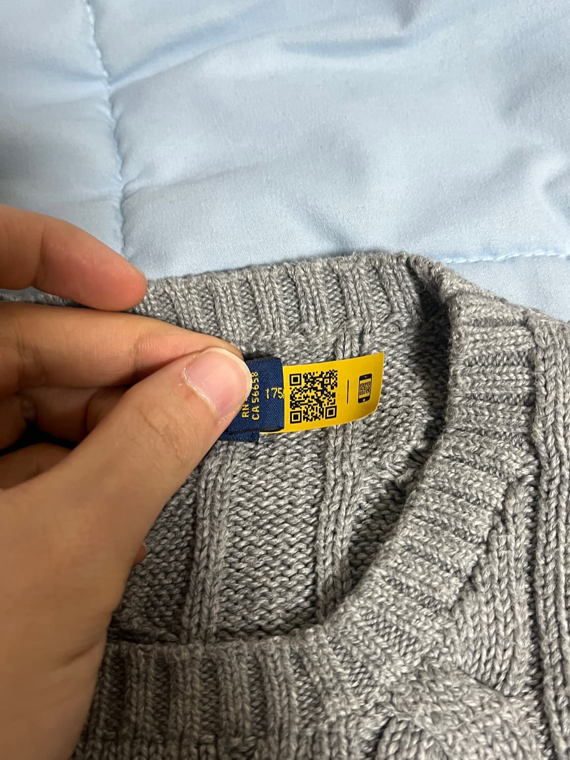 폴로 케이블 꽈배기 니트 m 상품이미지3