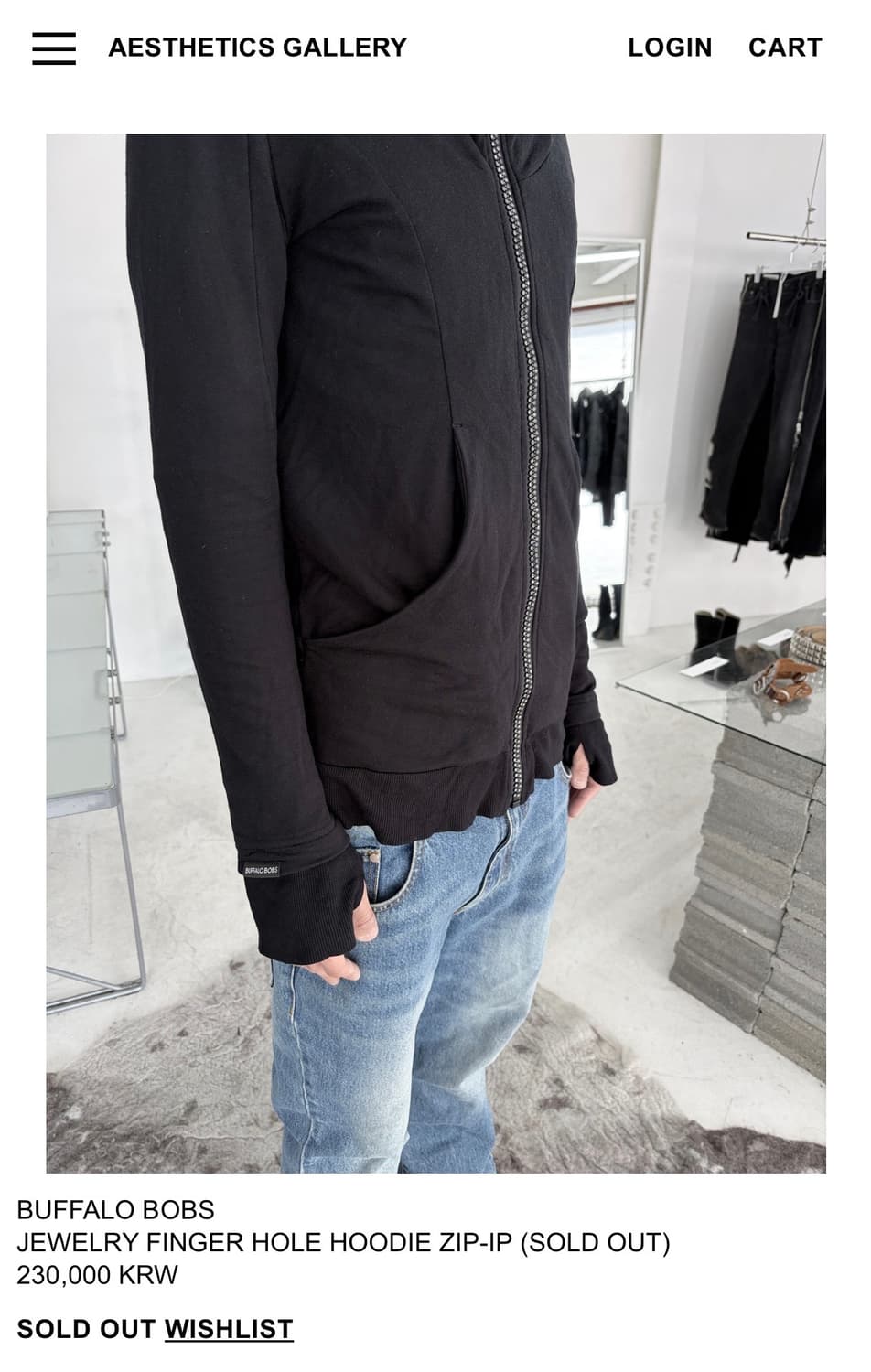 BUFFALO BOBS JEWELRY FINGER HOLE HOODIE 상품이미지4