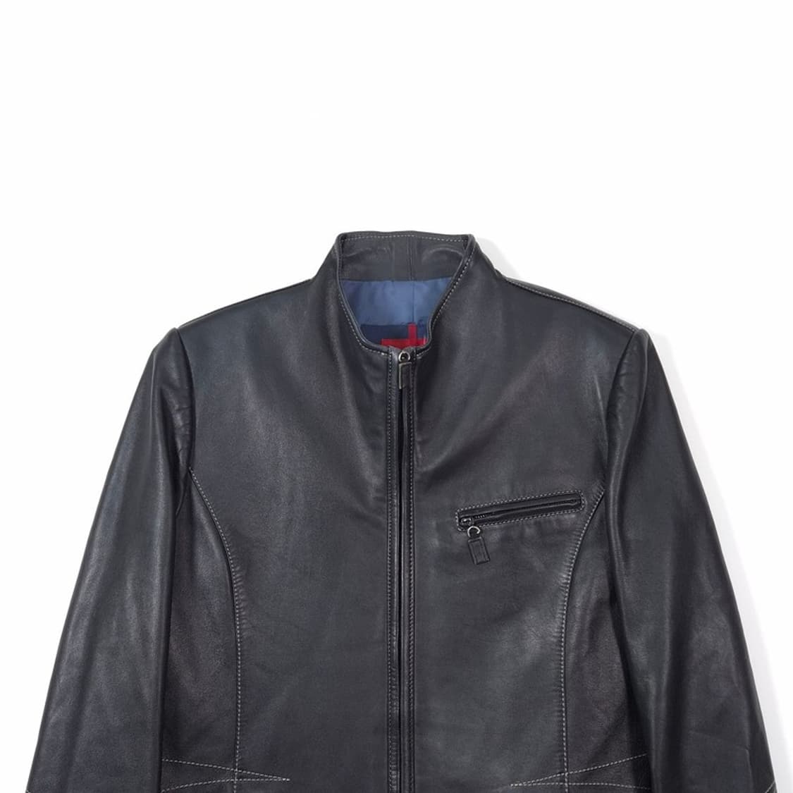 로베르타 디 까메리노 리얼 양가죽 스탠드카라 자켓 M 상품이미지2