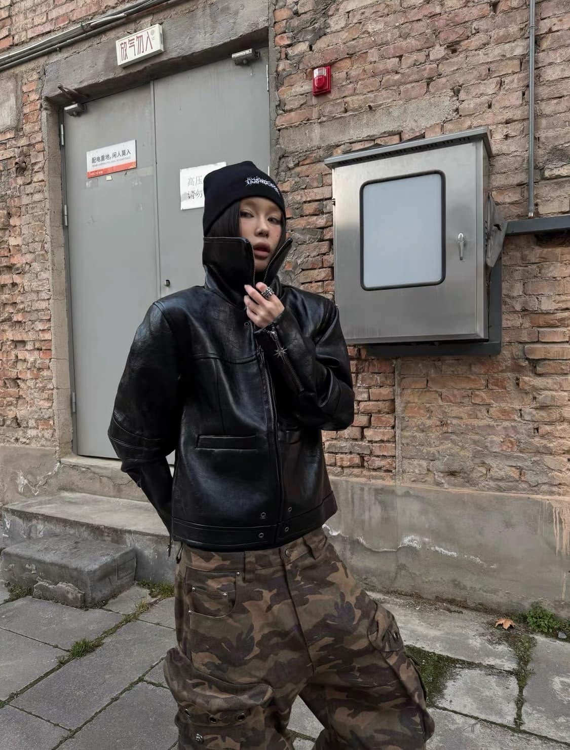 레더 바이커 자켓 상품이미지2