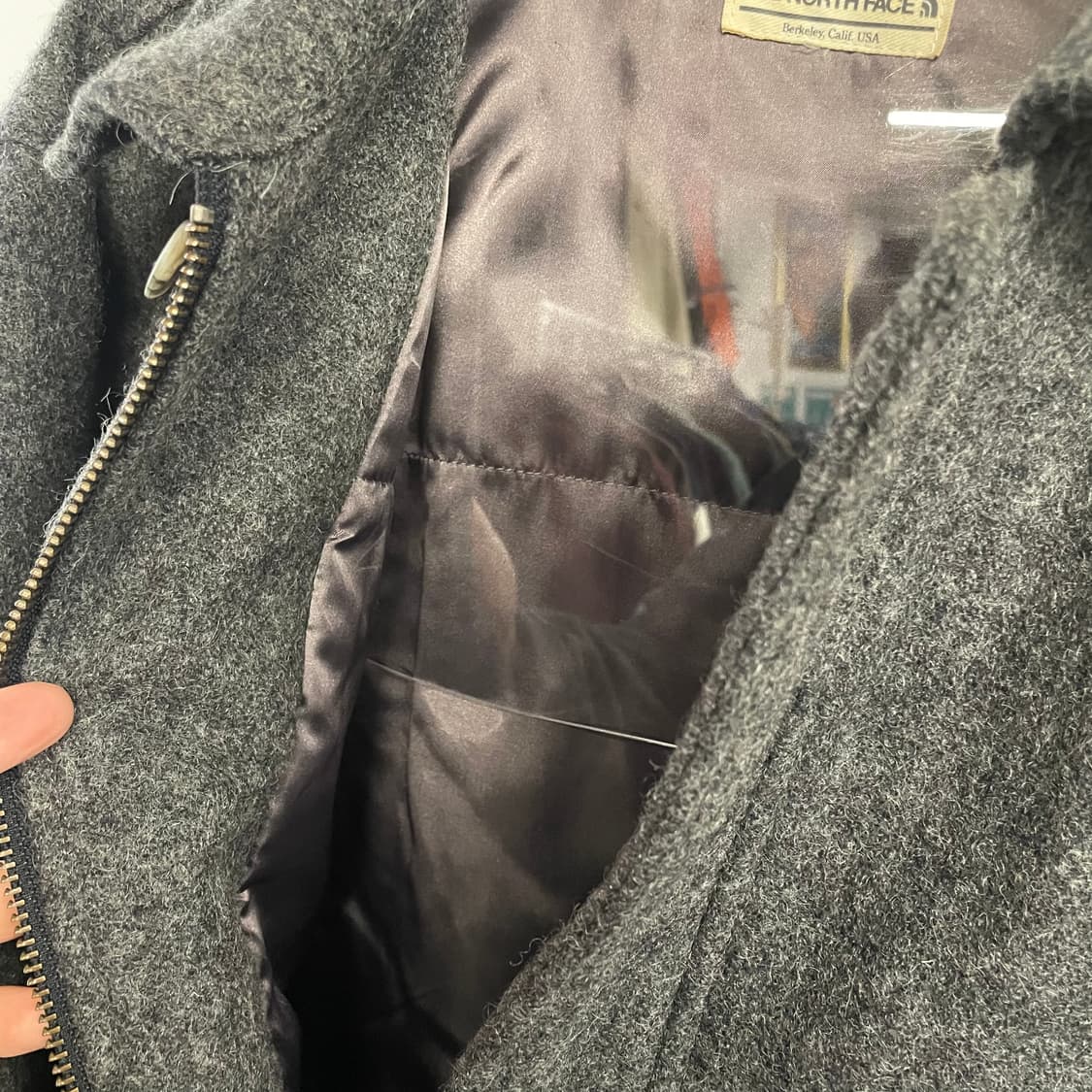 90s 노스페이스 울 블루종 자켓 상품이미지7