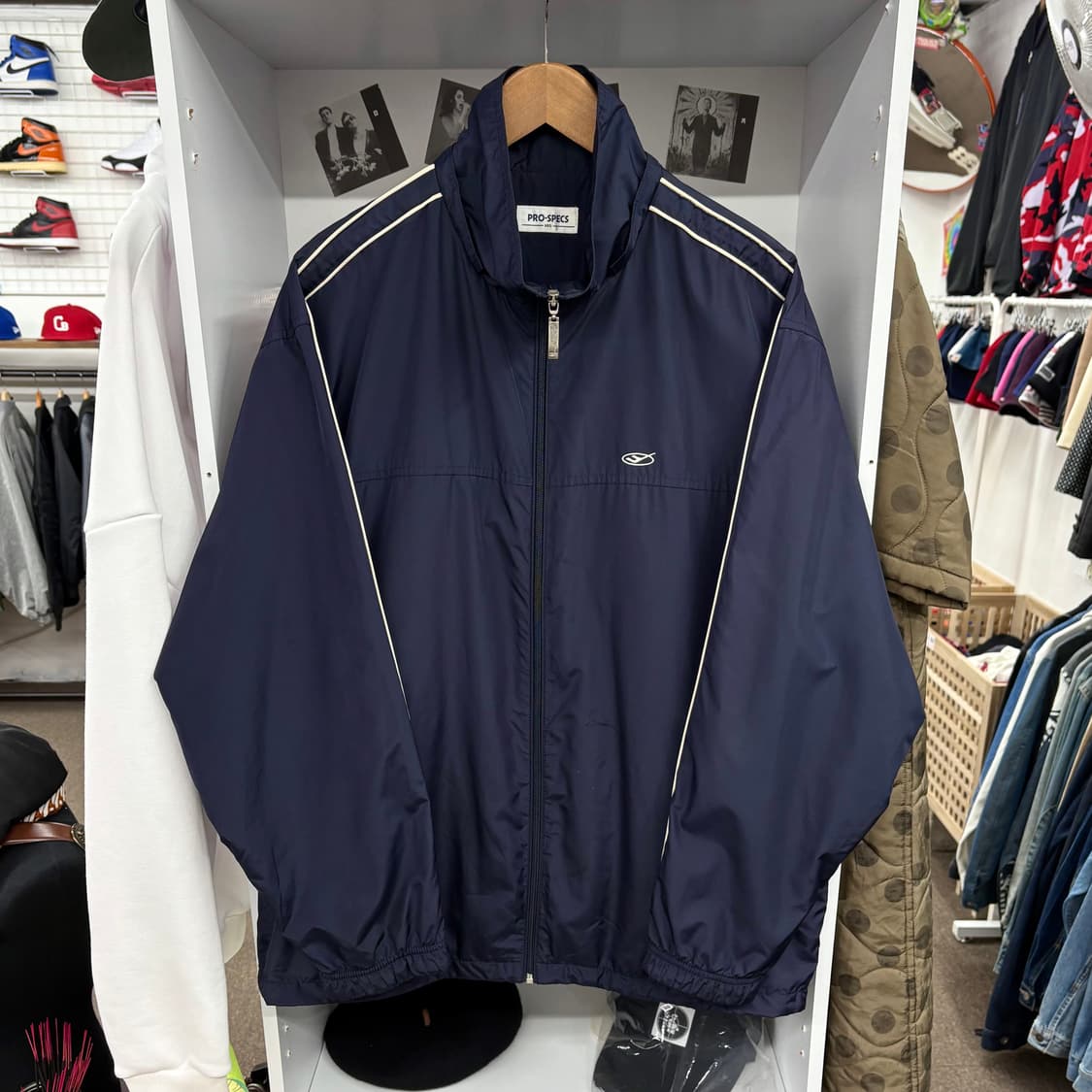 (XL) 00s 프로스펙스 네이비 바람막이 자켓 상품이미지1