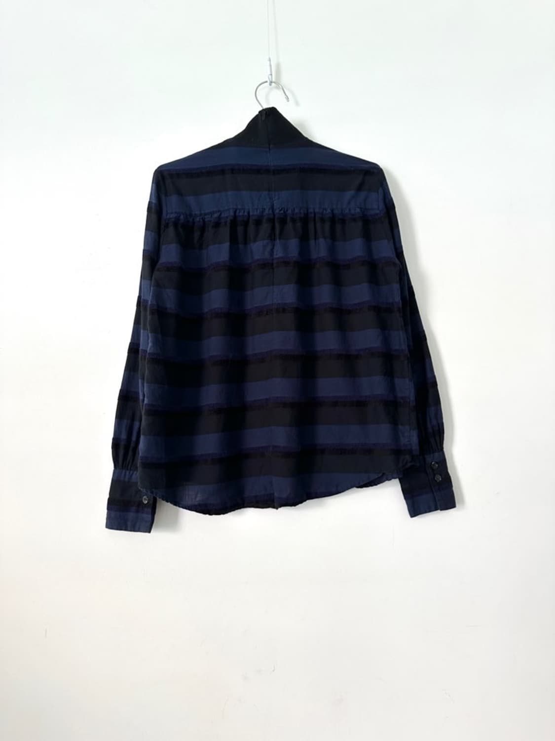RACHEL COMEY check high neck open blouse 상품이미지4