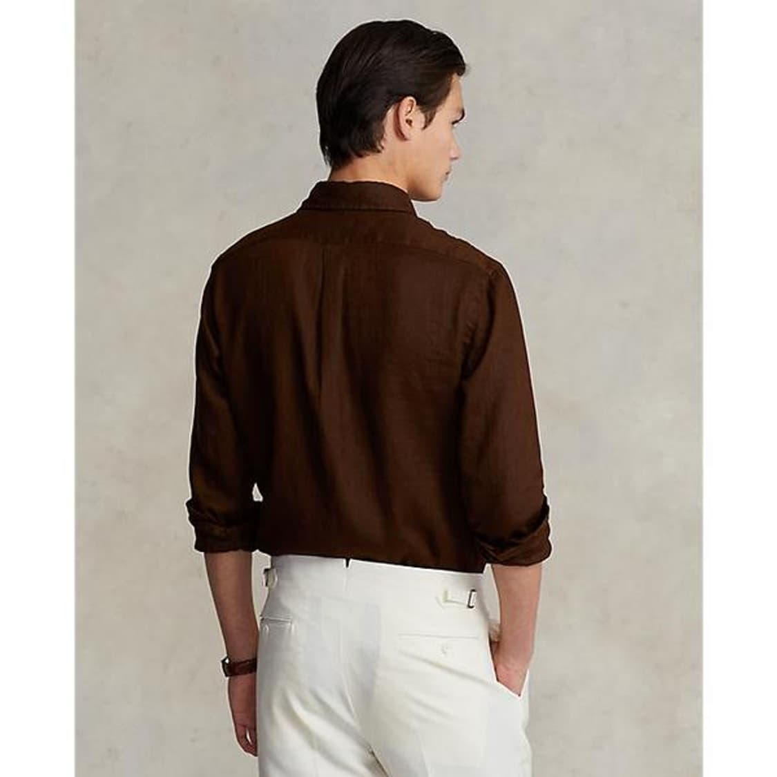 폴로 랄프로렌 린넨 셔츠 브라운 L 새상품 상품이미지9