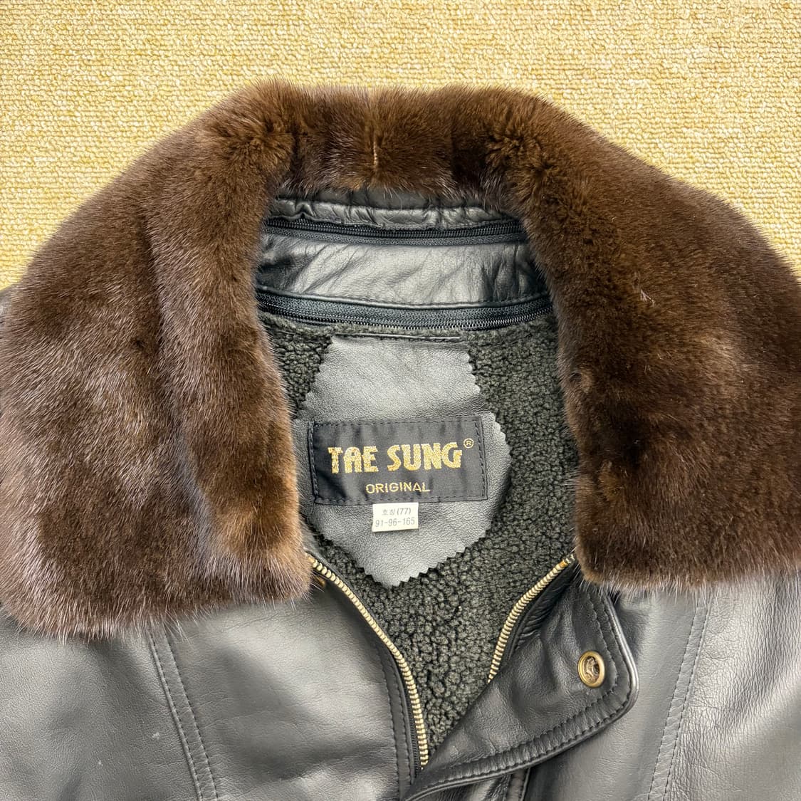 80s TAE SUNG 빈티지 가죽 자켓(77) 상품이미지4