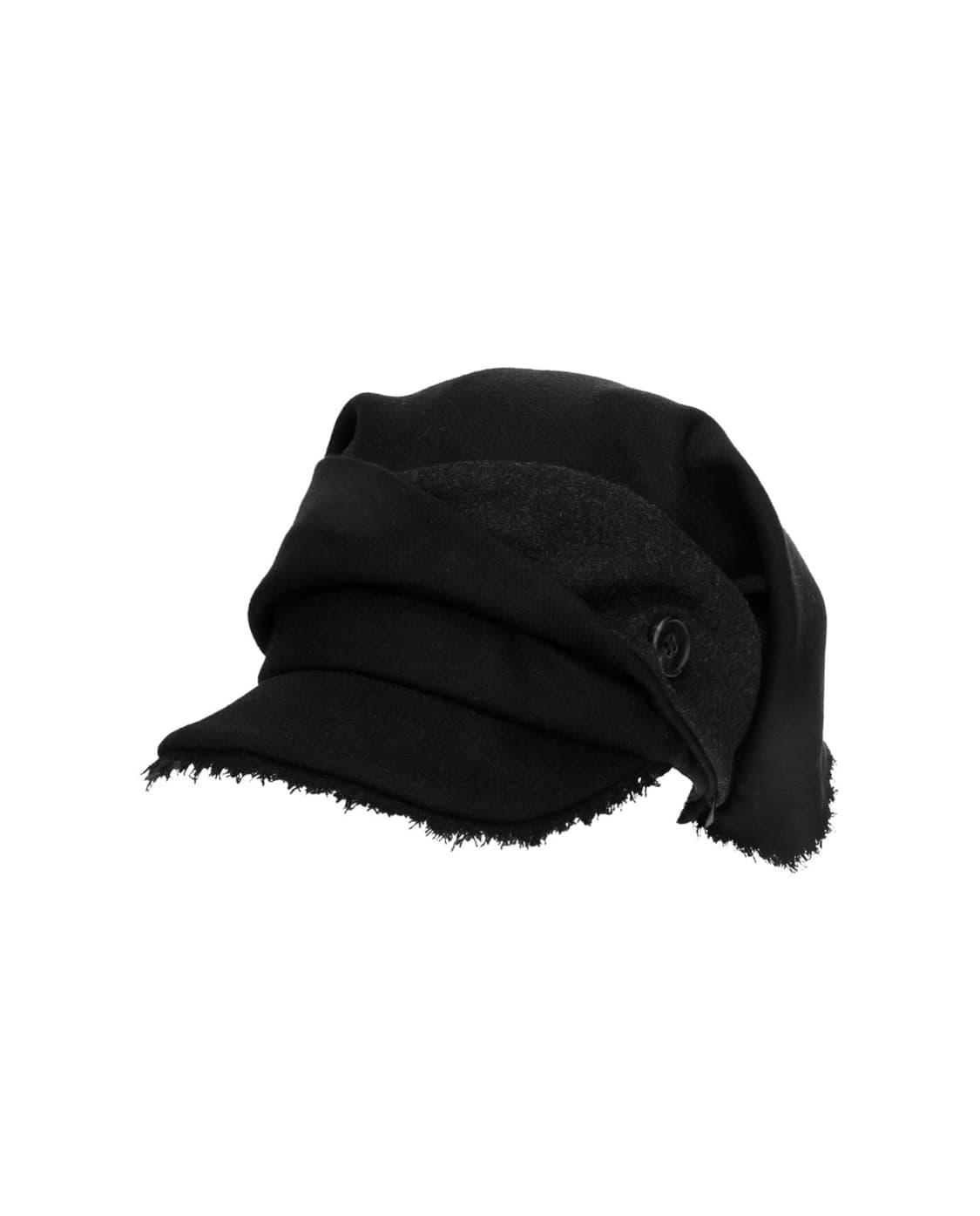 오호스 Scarf Veil Wool Cap / Black 상품이미지5