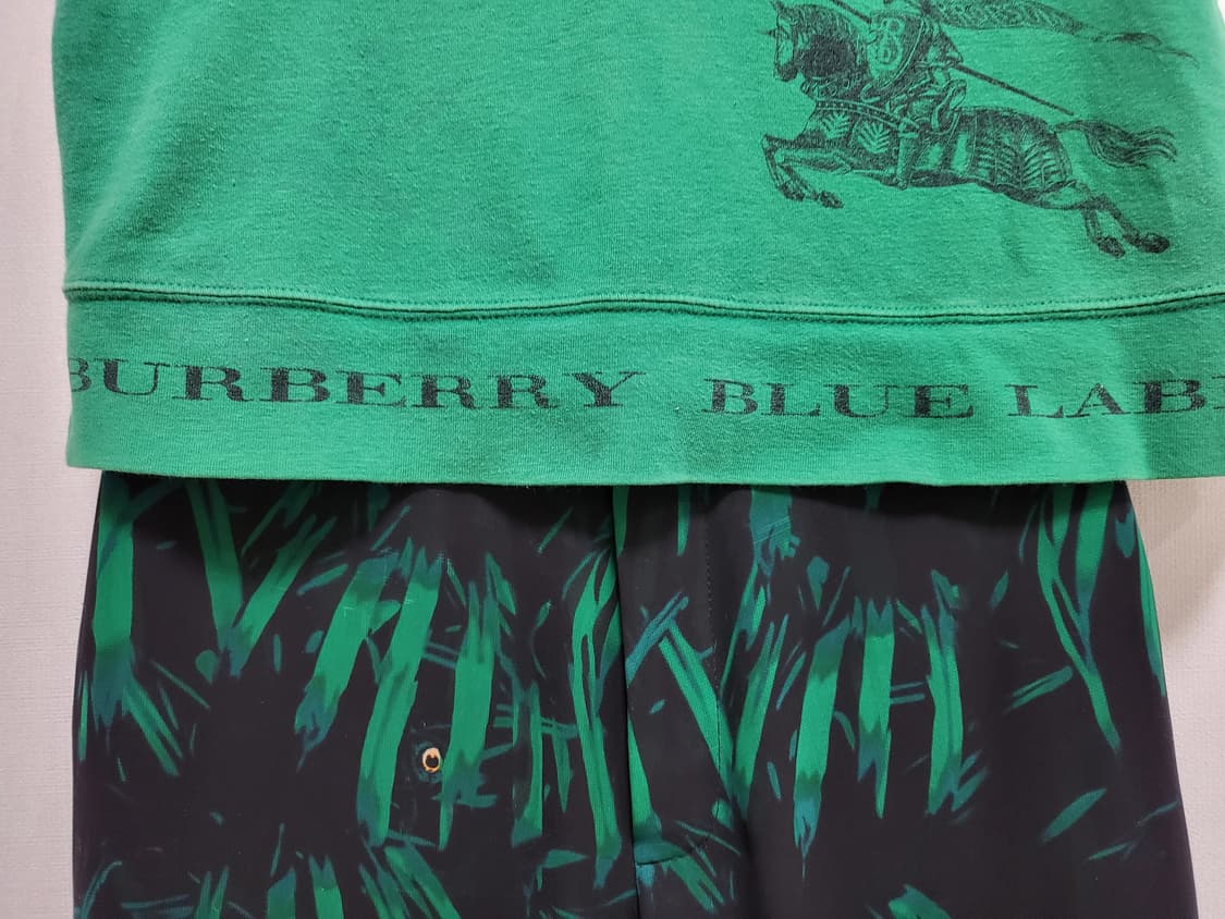 (정품) 버버리 블루라벨 녹색 반팔 티셔츠 38 상품이미지5