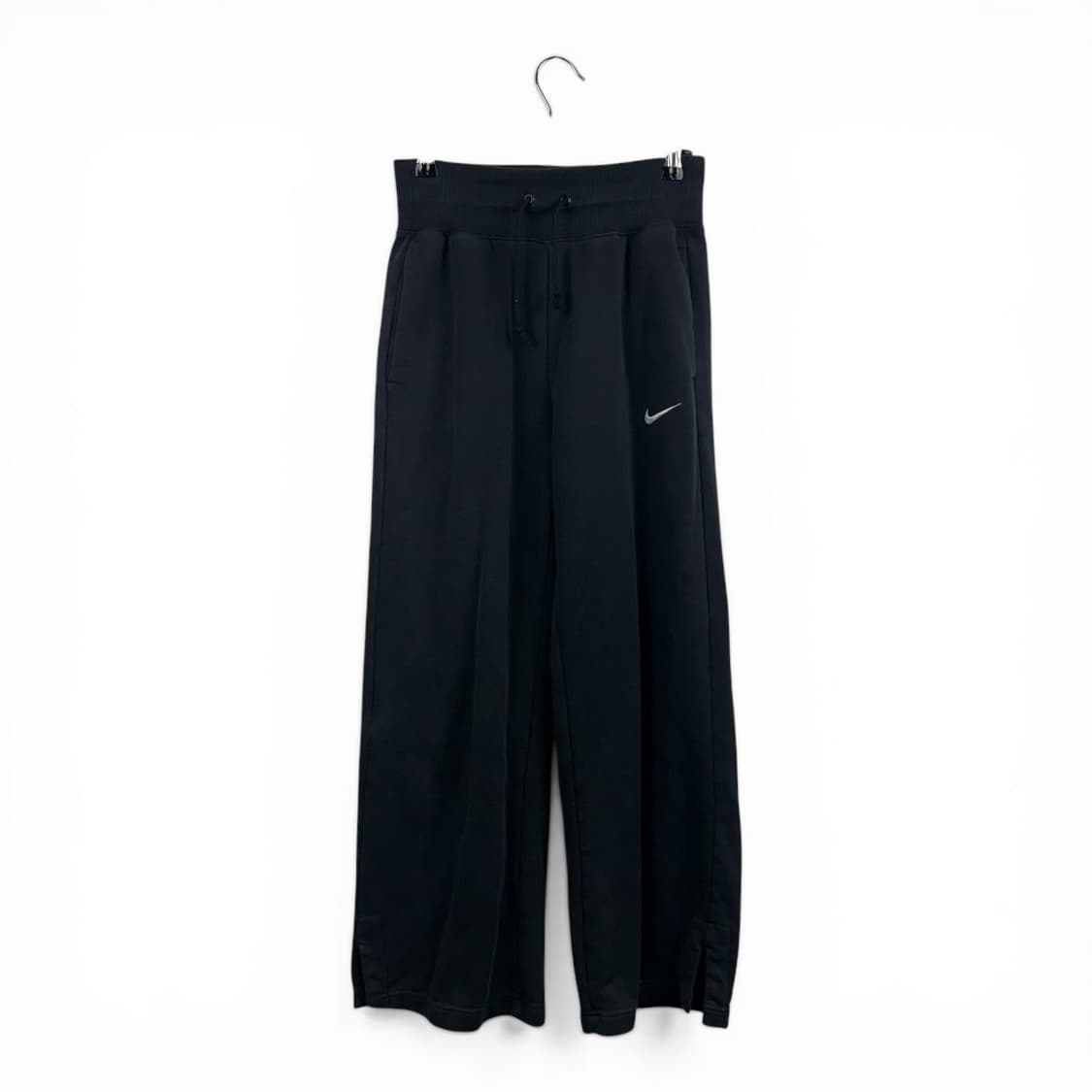 (S) 나이키 우먼스 스우시 미드라이즈 스웻 팬츠 블랙 상품이미지1