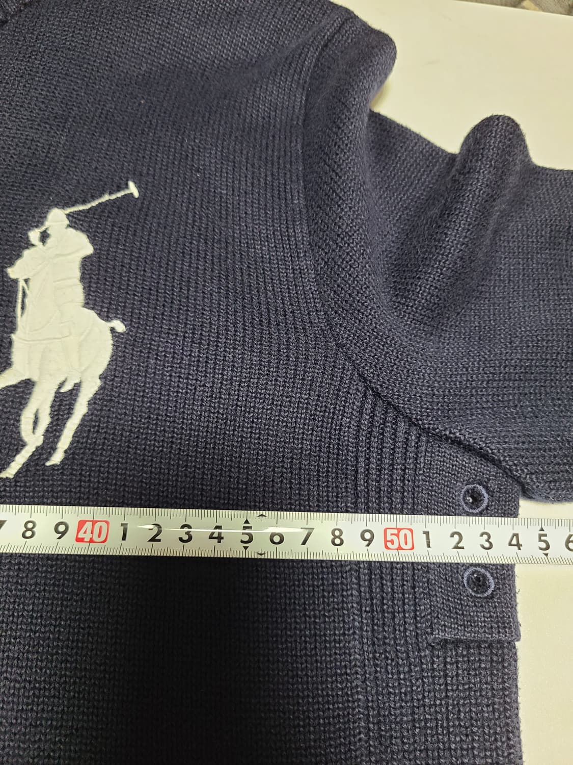 폴로랄프로렌 잉글랜드 빅포니 투웨이 니트집업 L 상품이미지5