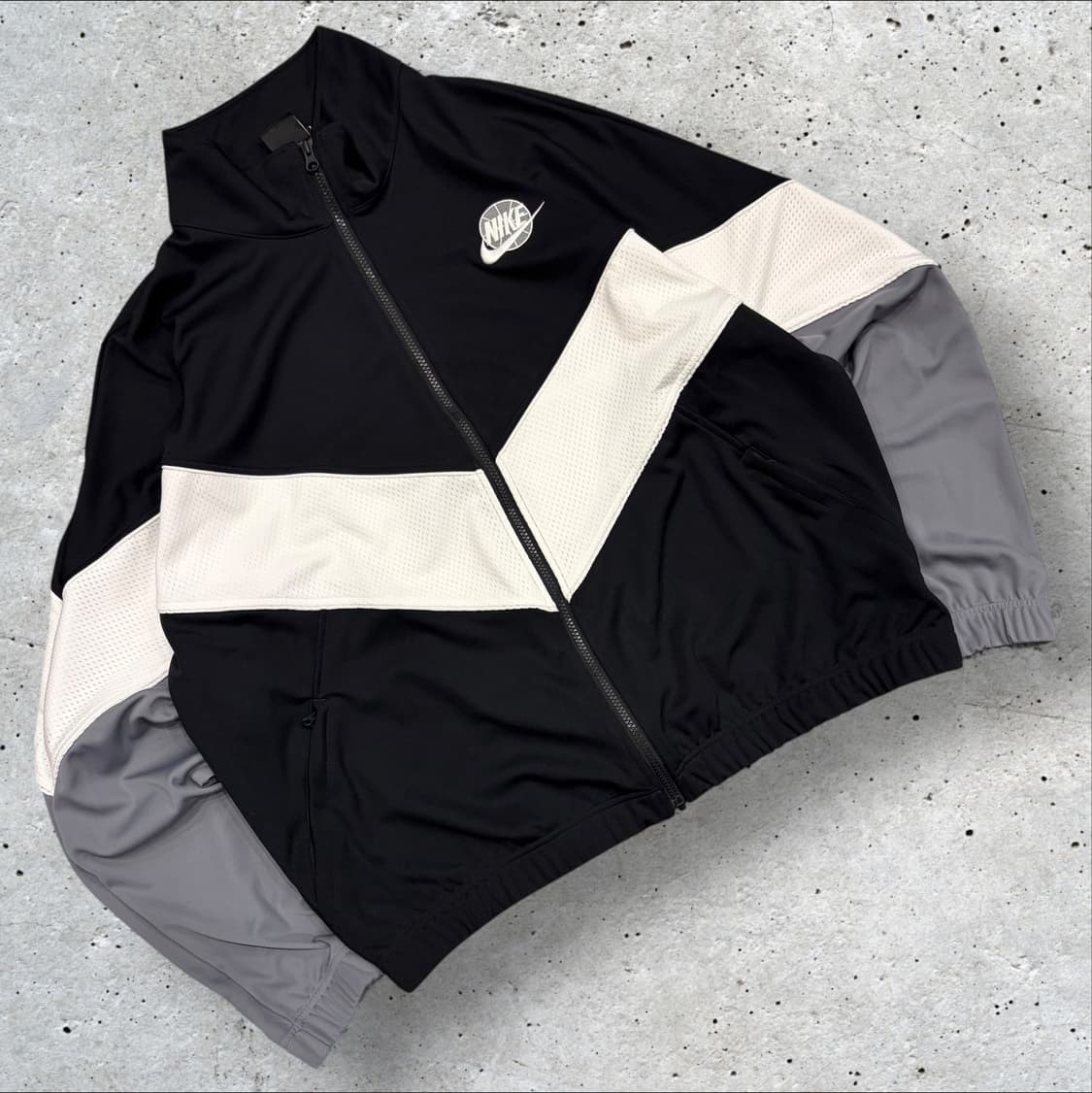 [2XL] 나이키 농구 블랙/화이트 트랙 자켓 C453 상품이미지1