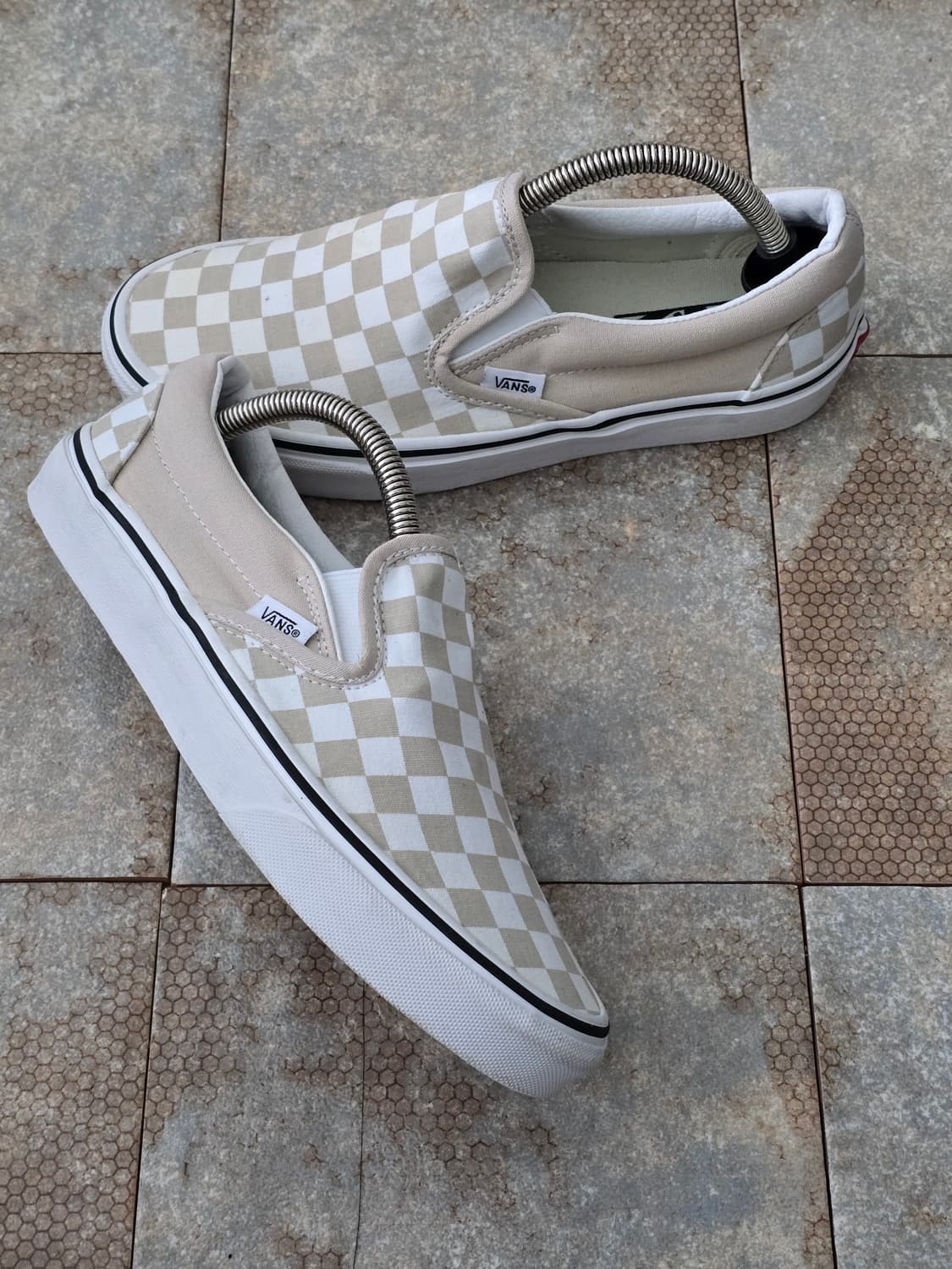 (245)반스 체커보드 슬립온 프렌치 오크  상품이미지8