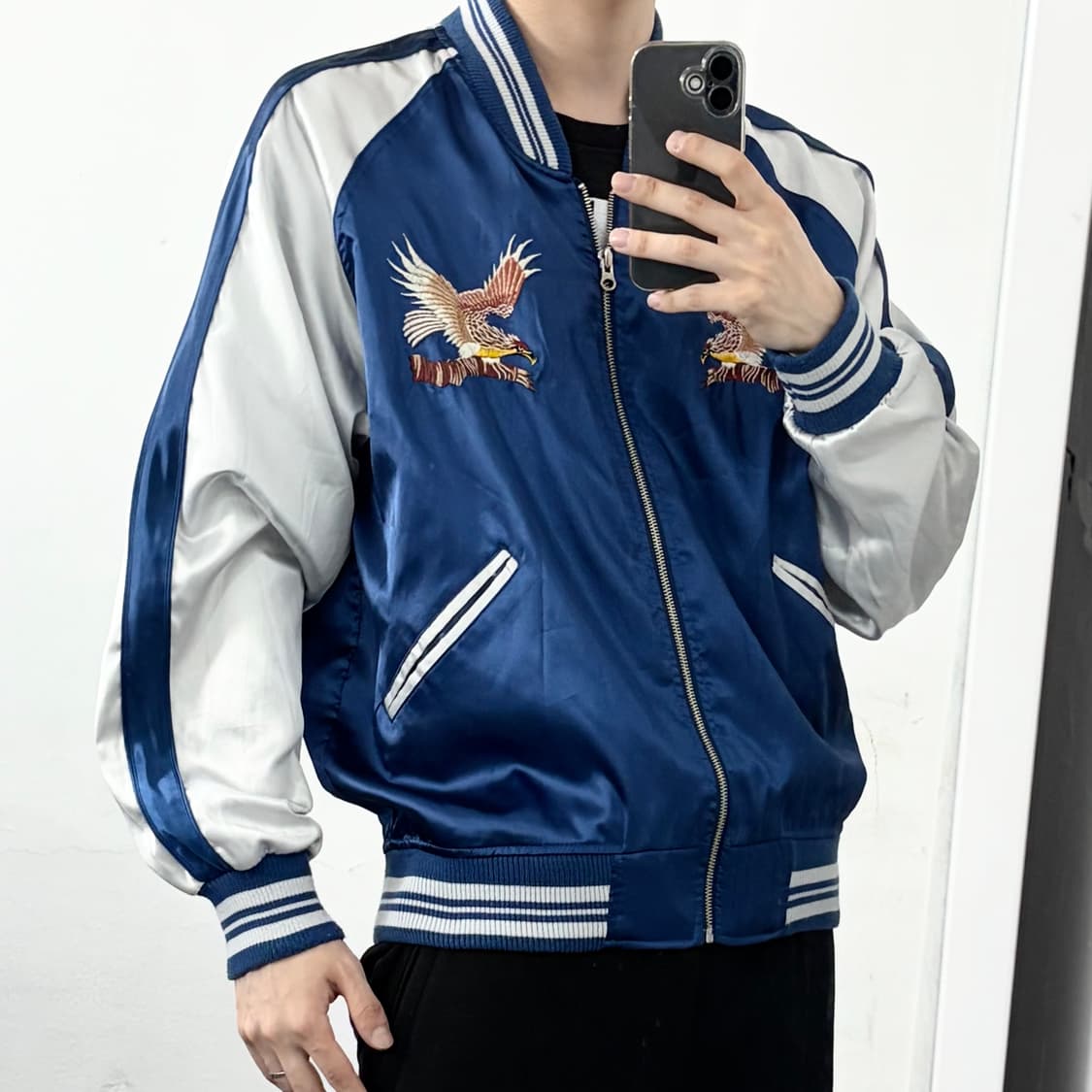 Humber 자수 스카쟌 자켓 상품이미지4