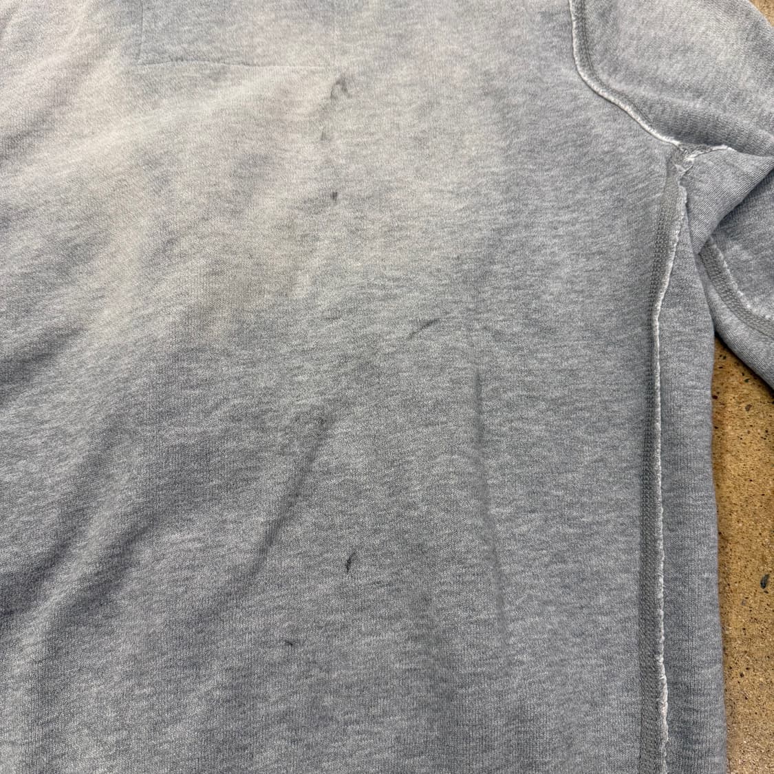 아베크롬비 그레이 버건디 후드집업 상품이미지9