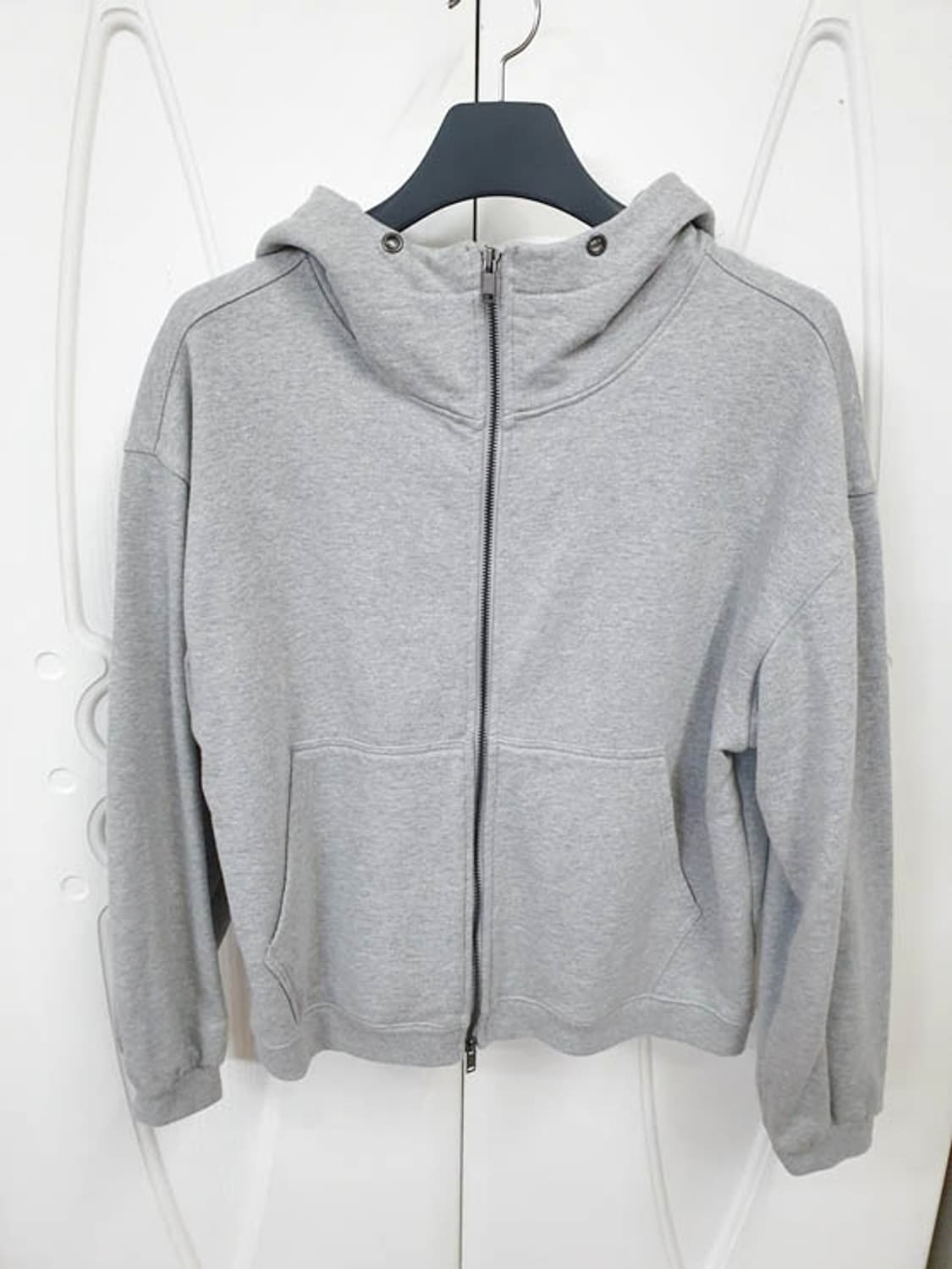 제멋 남성 오버핏 크롭 후드집업 그레이 M 상품이미지1