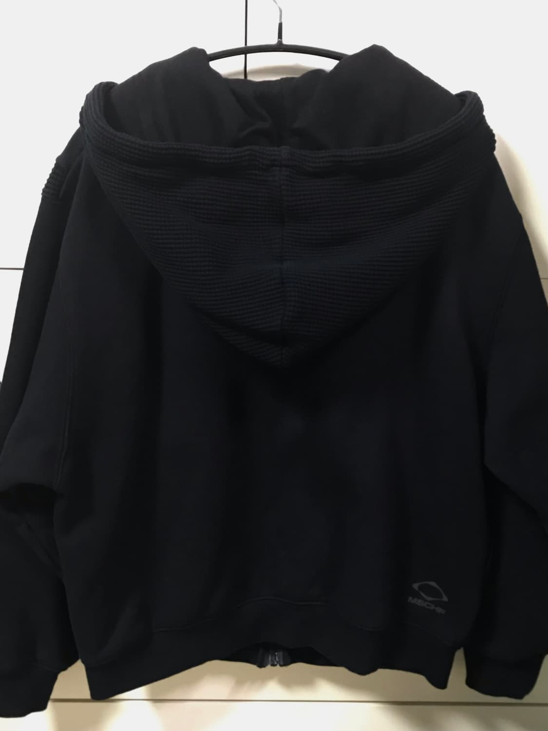 미스치프 와플 후드집업 블랙 상품이미지2