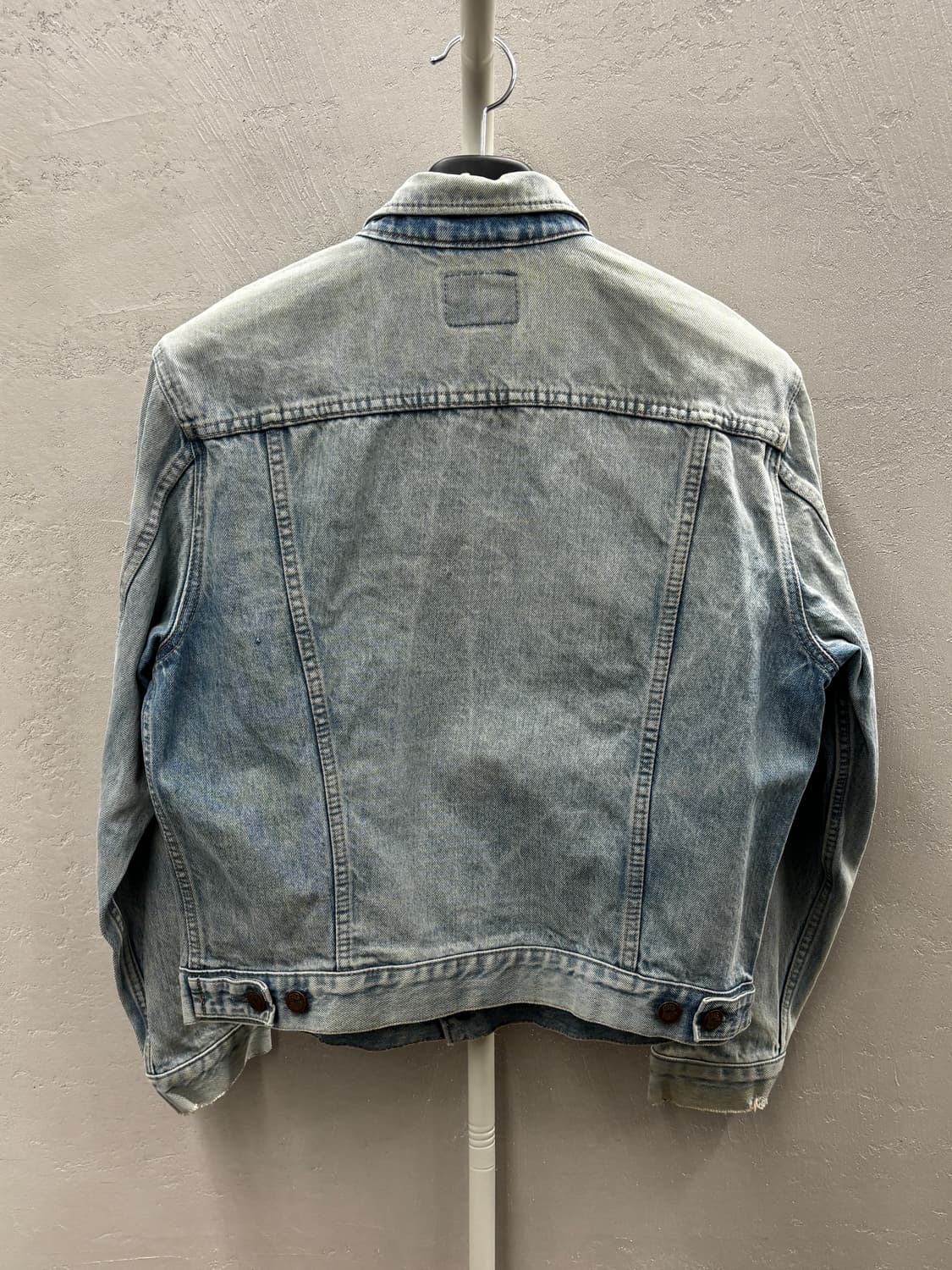 80”s vintage BIG JOHN 워싱 데님 자켓 L 상품이미지5