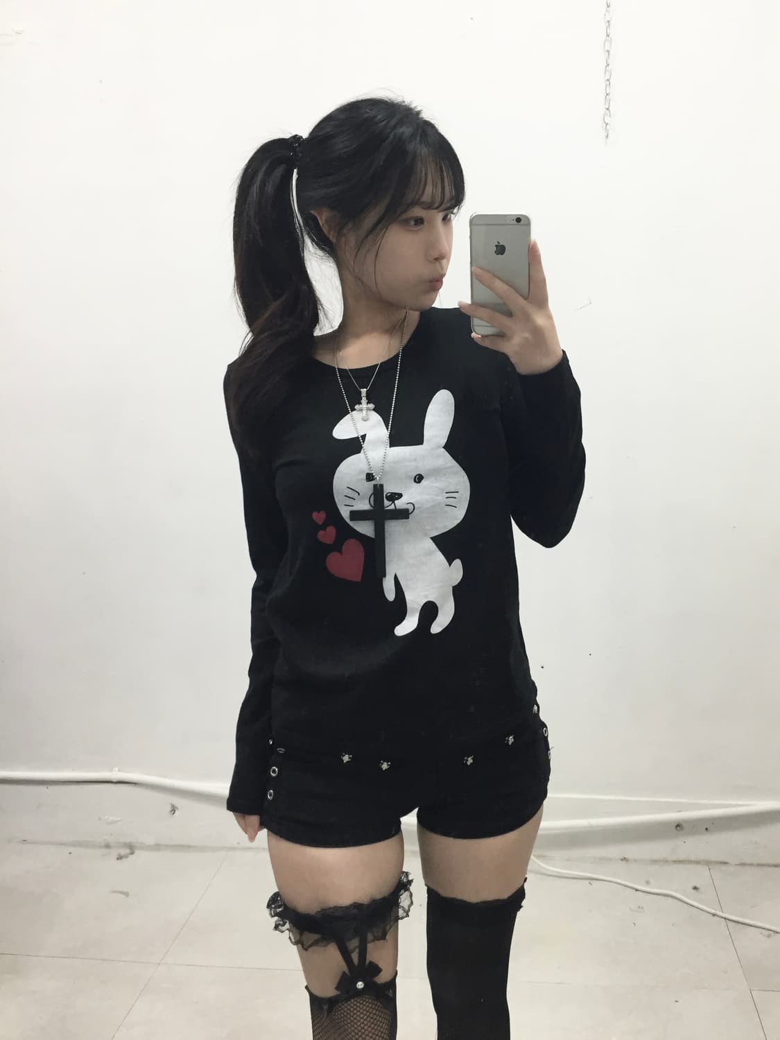 [PUNK GIRL] 펑크걸 우사기 토끼 롱슬리브 상품이미지1