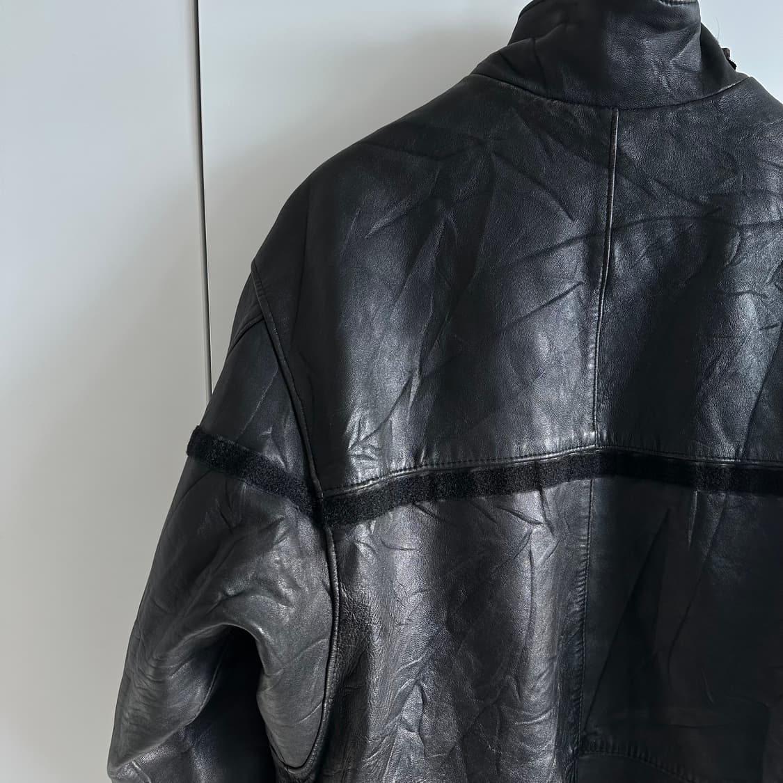 70’s GVF 프렌치 파이어맨 레더 코트 상품이미지4