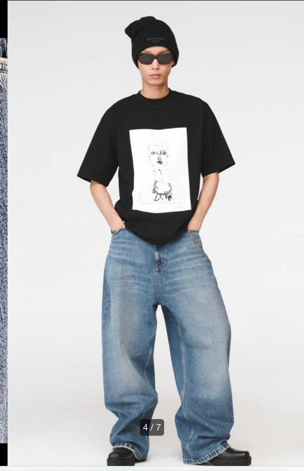 38사이즈 자라 스티븐마이젤 데님 steven meisel 상품이미지1