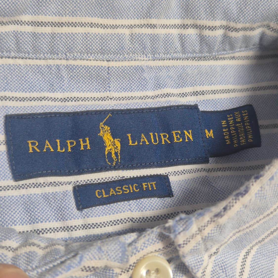 [M] 폴로 클래식핏 스카이블루 스트라이프 -513 상품이미지3
