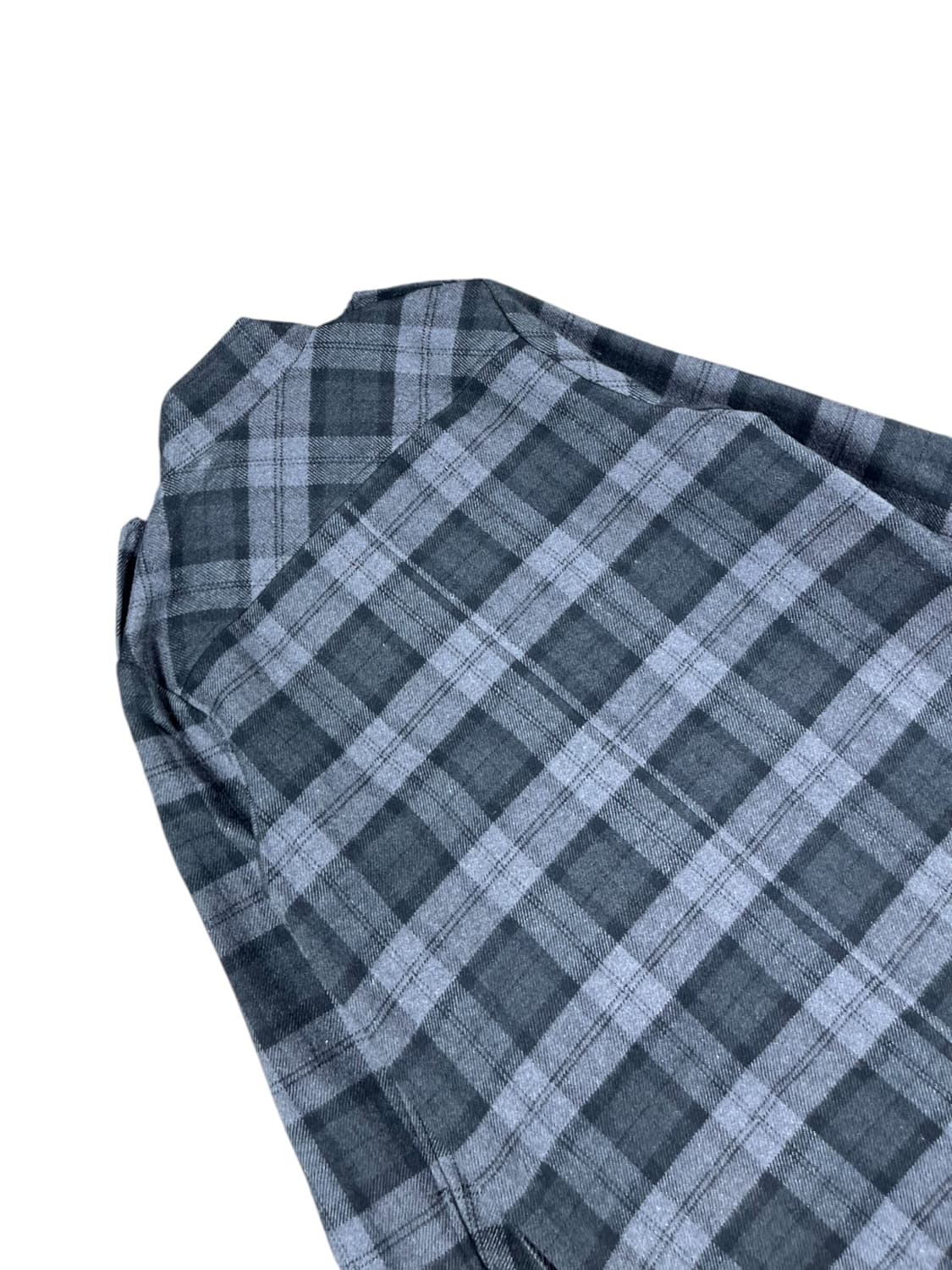 Vintage 체크패턴 하이넥 코트  상품이미지4