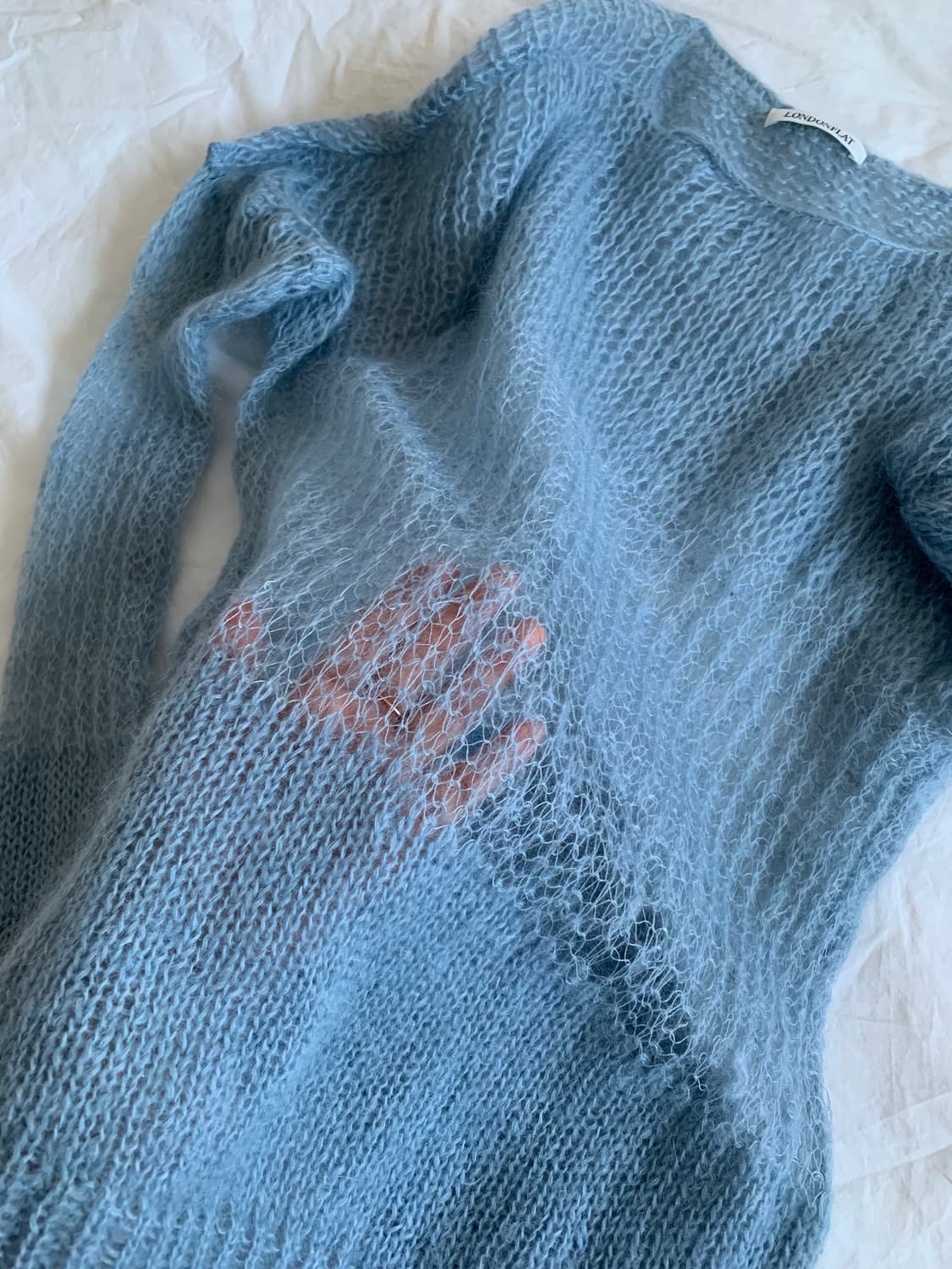 하늘 그물 니트 상품이미지3