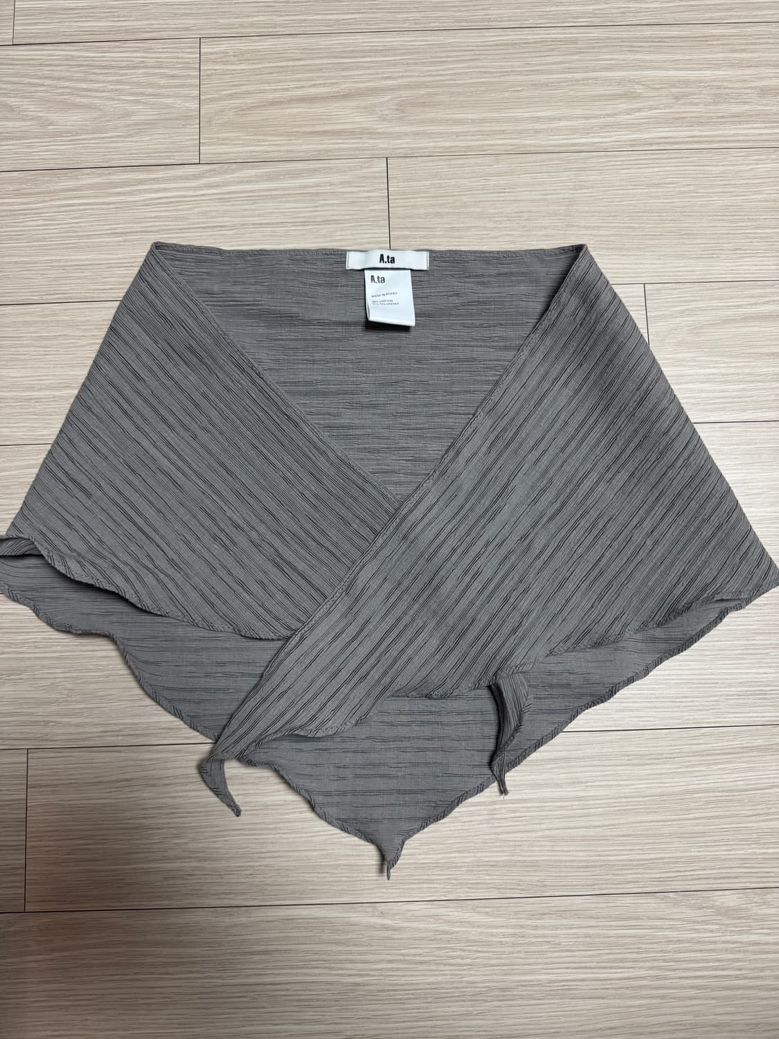 A.ta 에이타 스카프 그레이 상품이미지2