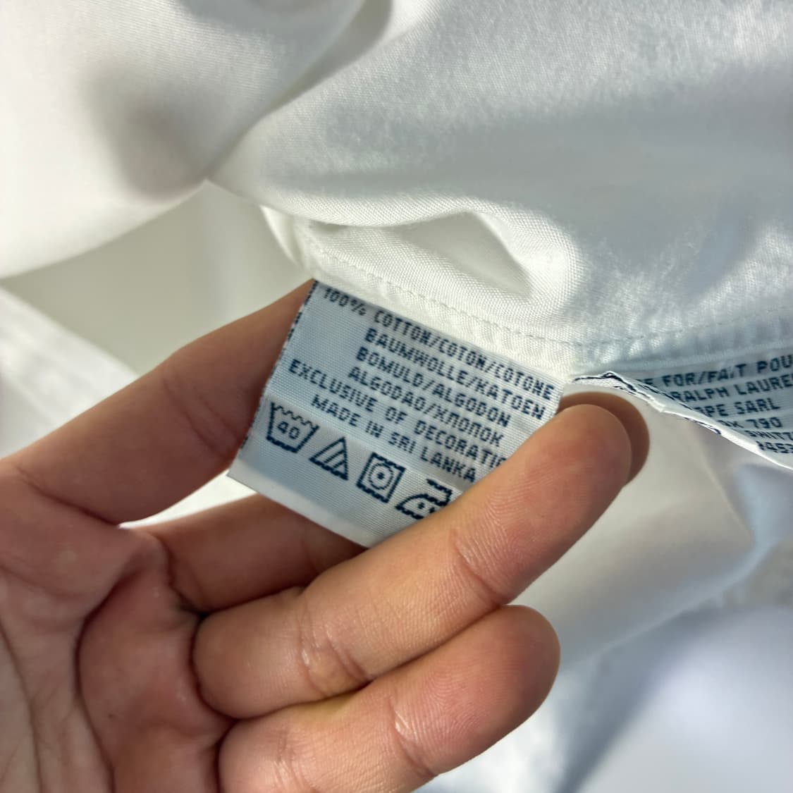 Polo 폴로 랄프로렌 화이트 솔리드 셔츠 상품이미지6