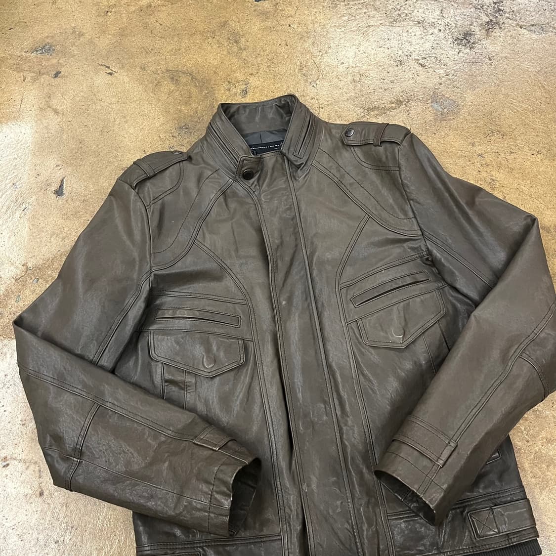 [정품/L] 게스 양가죽 램스킨 자켓 b15 상품이미지1