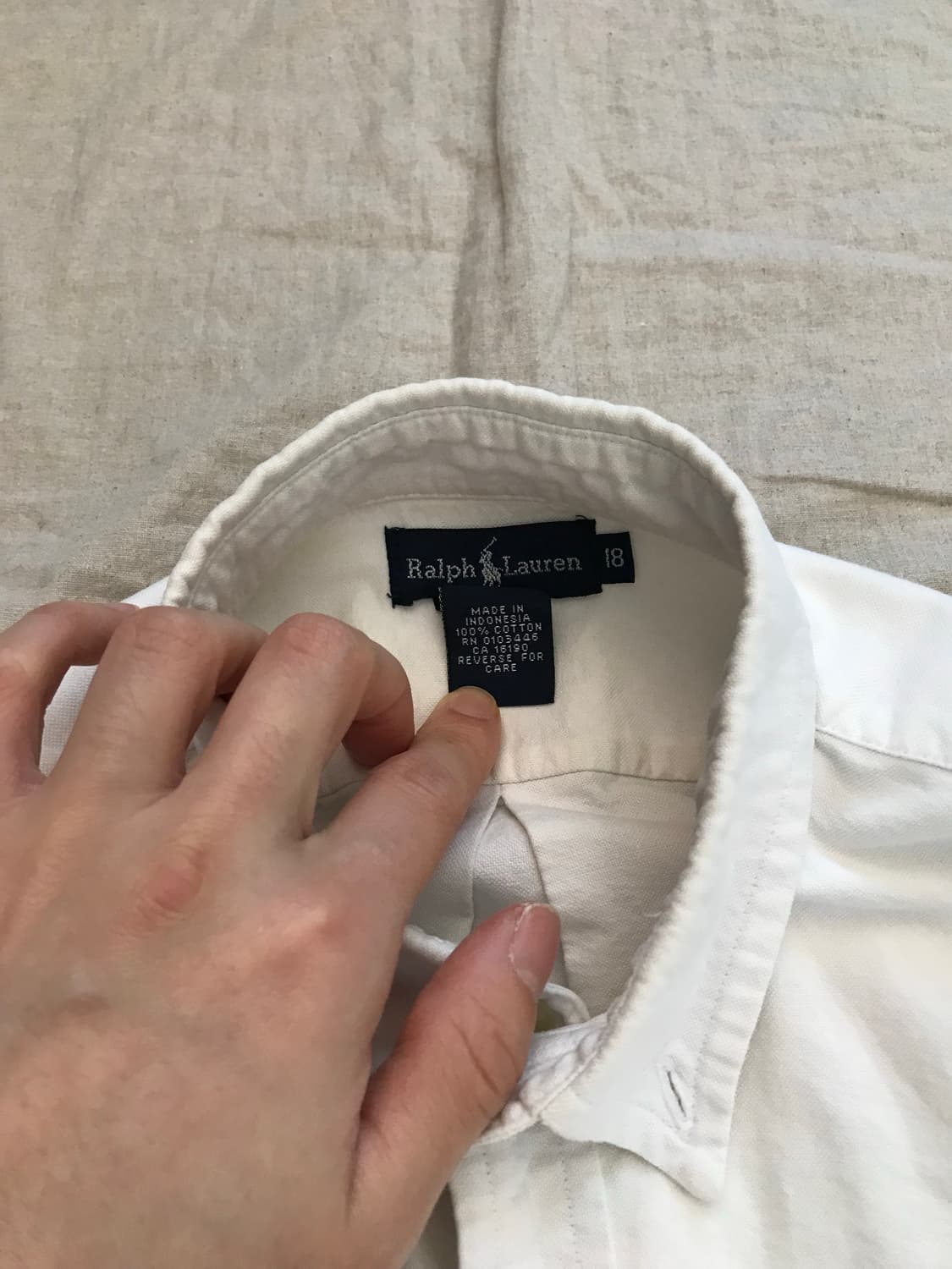 폴로 랄프로렌 포니 로고 화이트 셔츠 상품이미지7