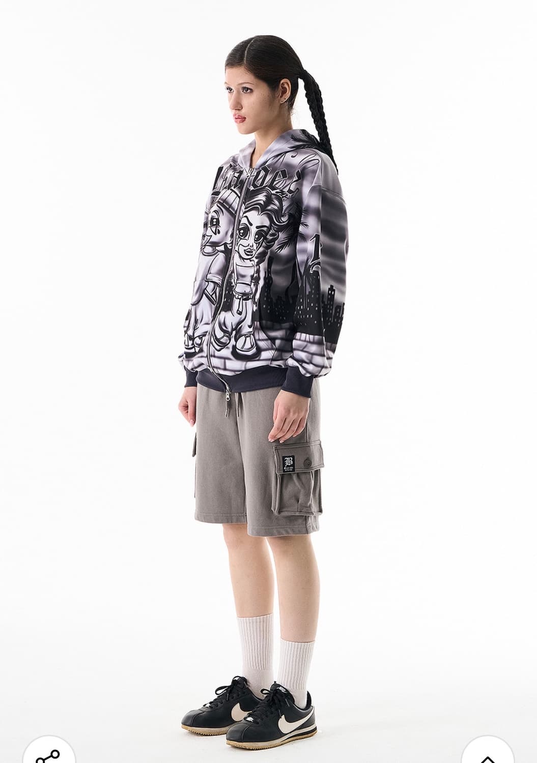 배디 후드집업Chicano Love Zip Hoodie Black 상품이미지3