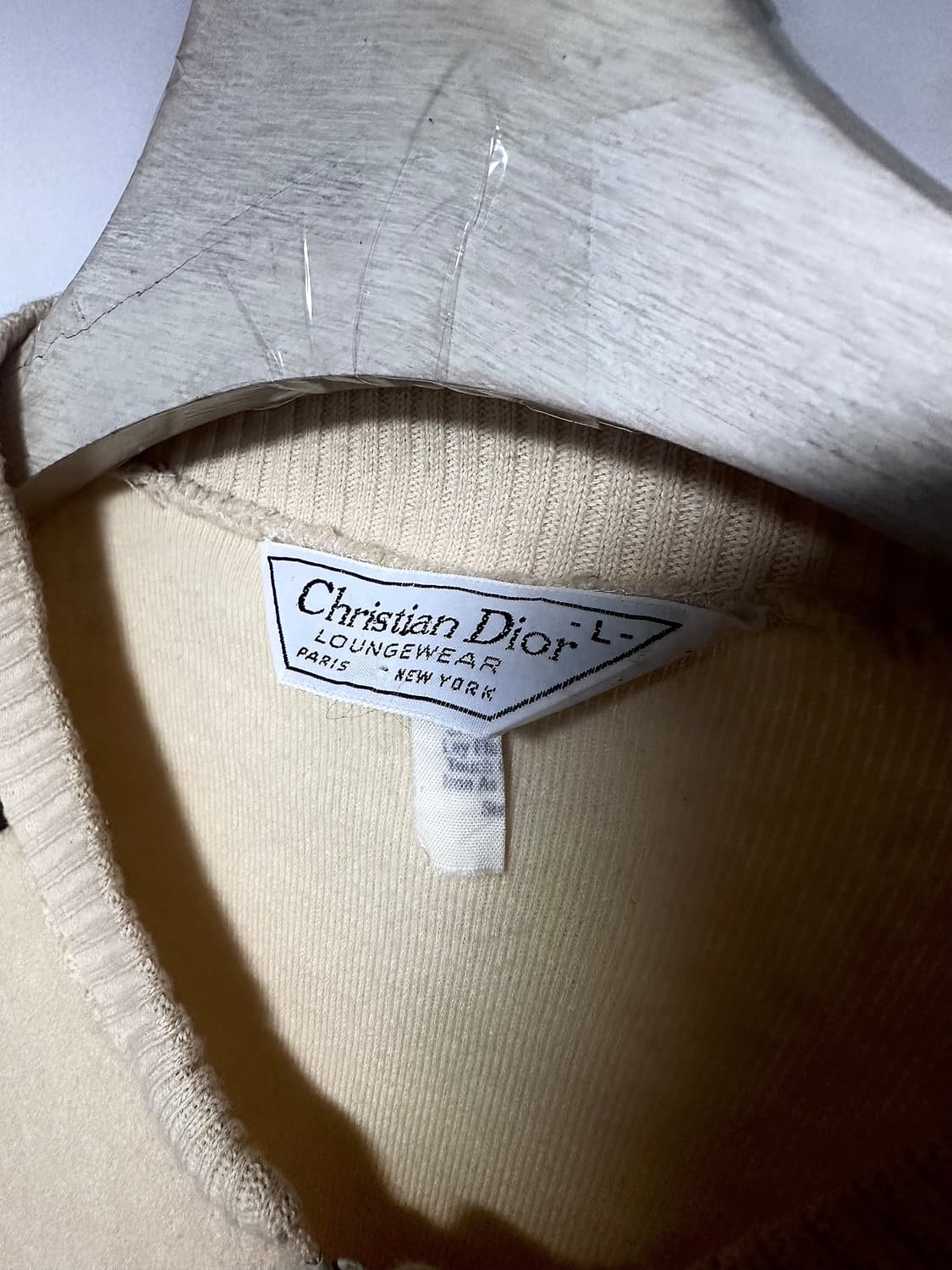 Dior 80s Terry 파이핑 코튼집업 가디건 상품이미지5