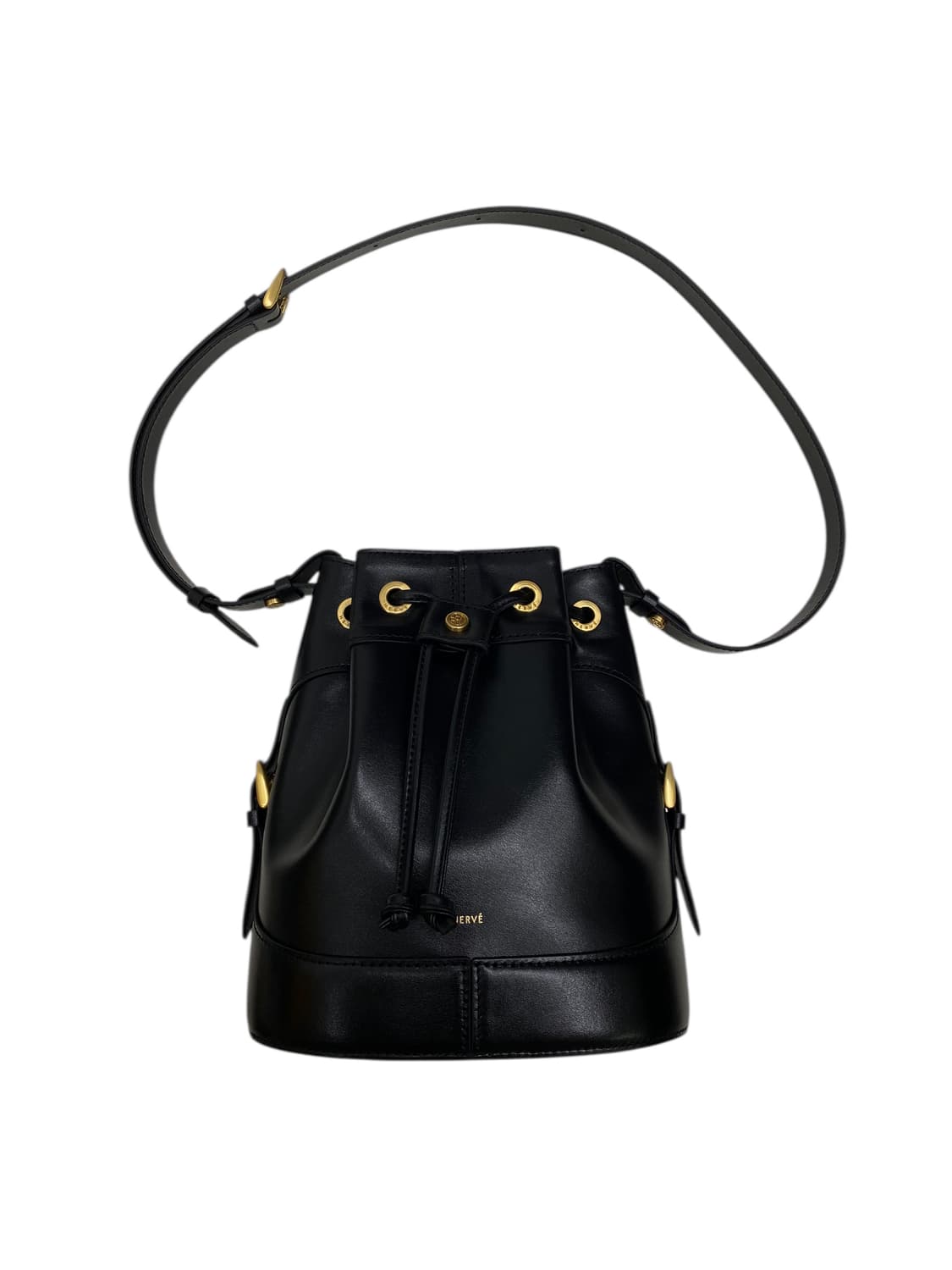 HERVE 에르베 블랙 가죽 버킷백 상품이미지1