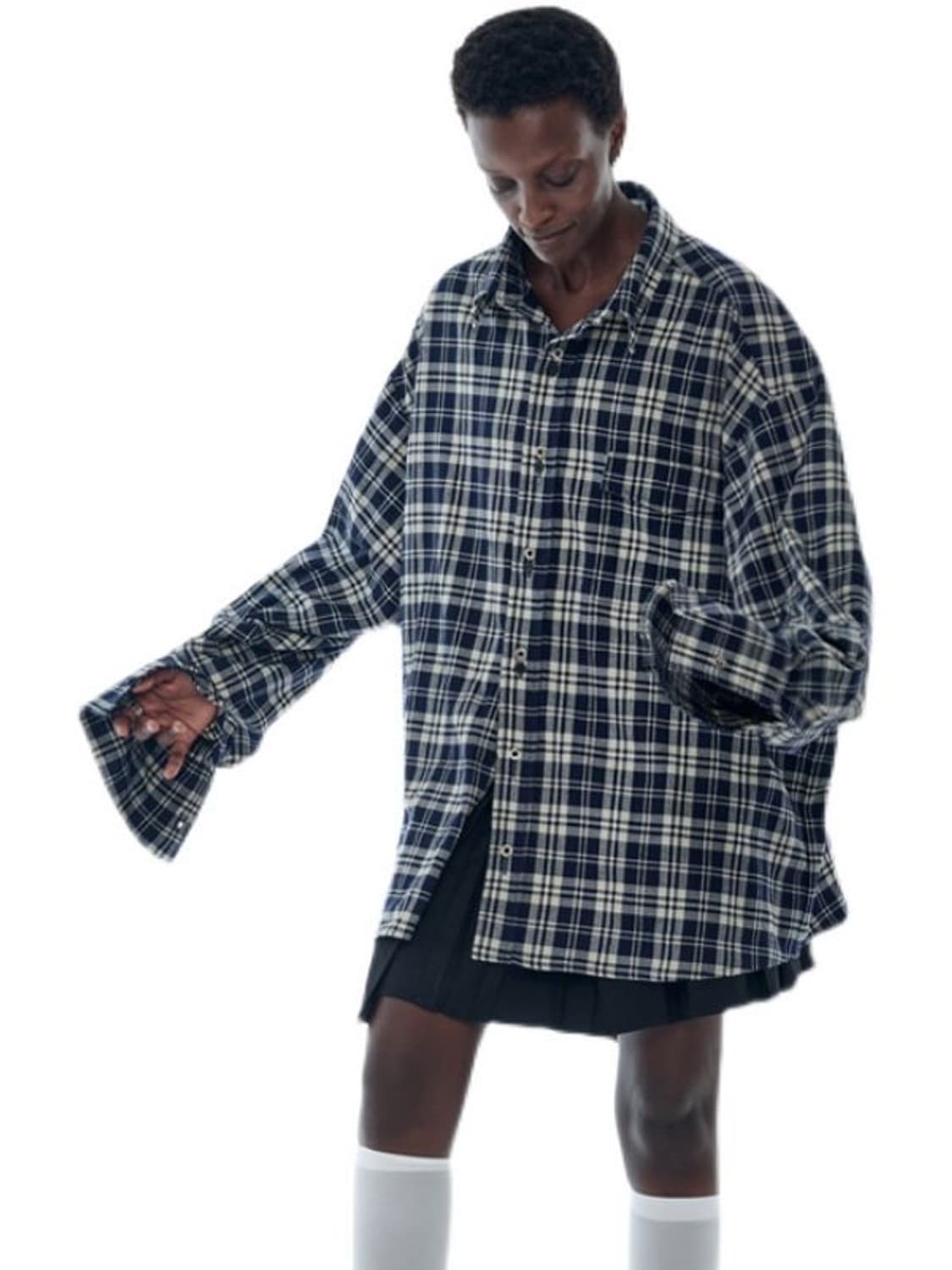 KUAS Check retro shirts 상품이미지2