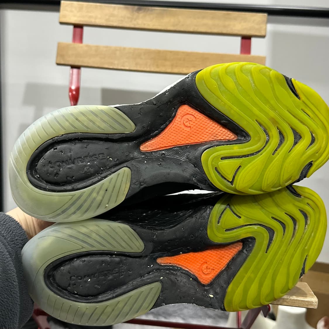 275)컨버스 X 어 콜드 월 운동화 이온 액티브 CX 블랙 애플그린 상품이미지6