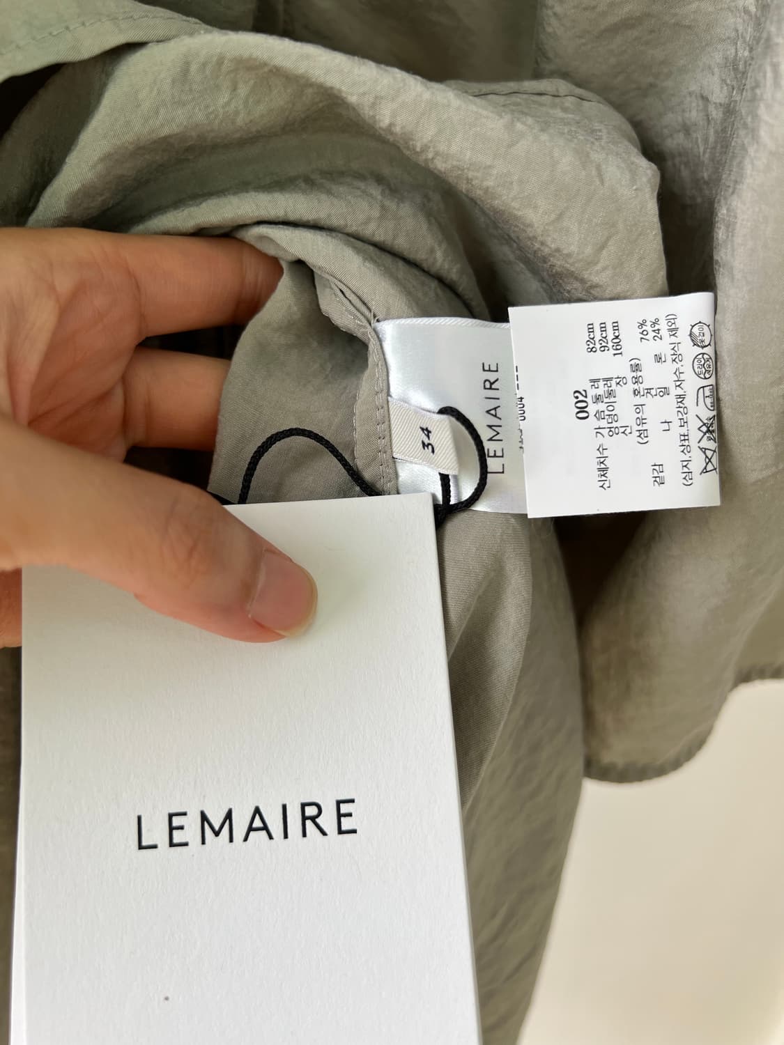 (새상품) lemaire 르메르 드라이 실크 롱 원피스 34사이즈 상품이미지6