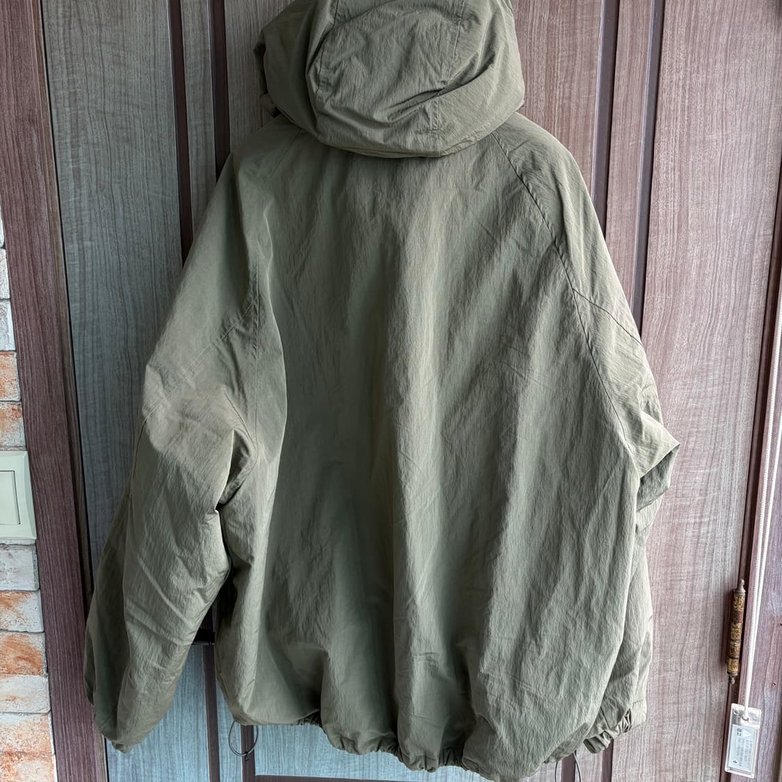 (L)유니폼브릿지 PT집 후드 파카 세이지그린 상품이미지2