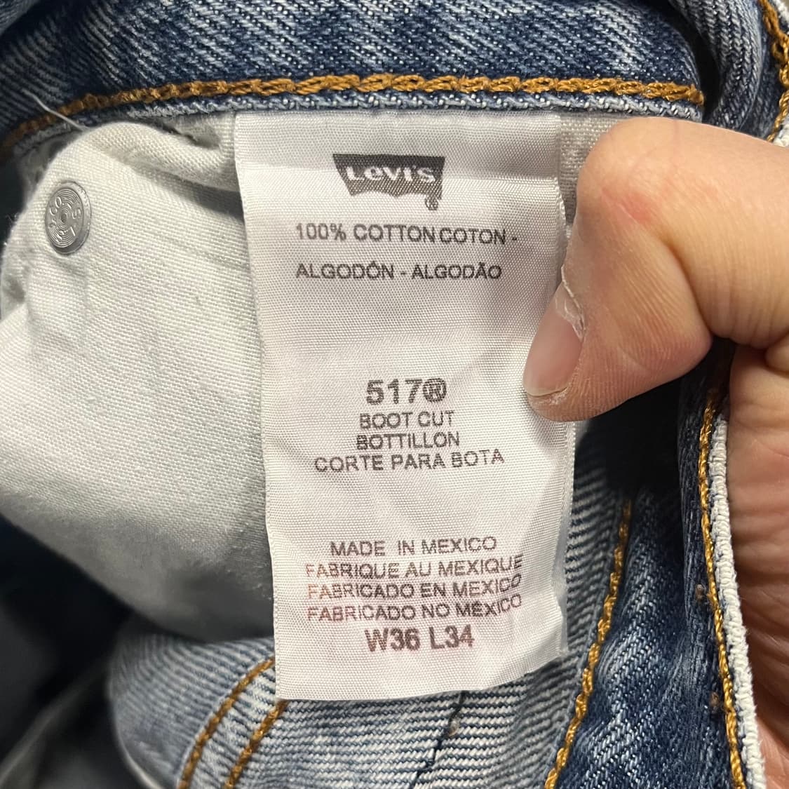 Levis517 데님 부츠컷 (36“) 상품이미지5