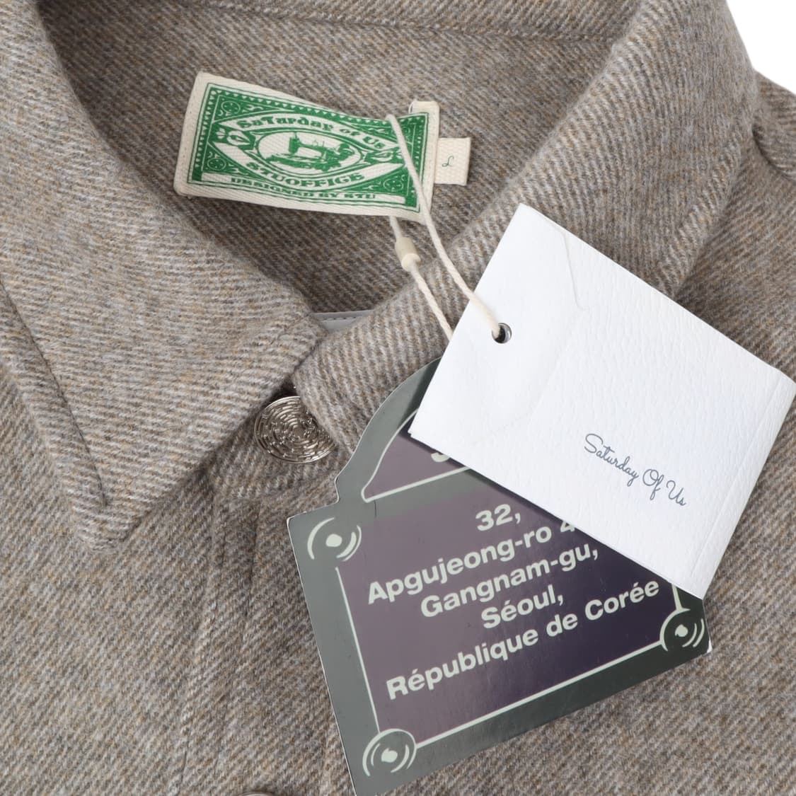 STU 에스티유 베이지 울 자켓 상품이미지7