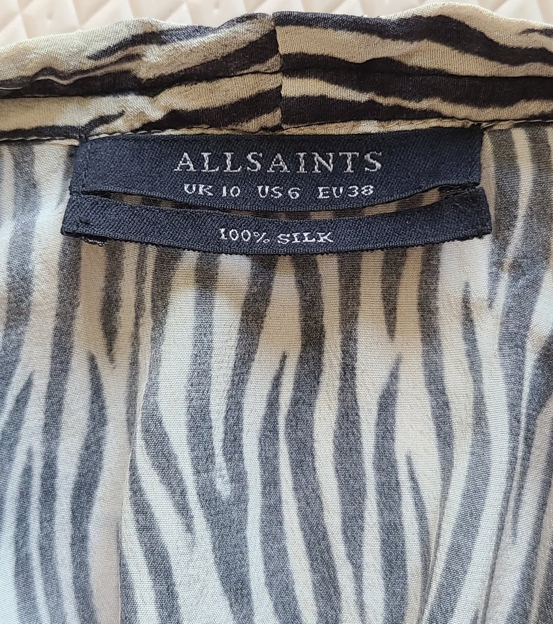 실크100% 올세인츠(ALLSAINTS)  제브라 멀티웨이 원피스  상품이미지9