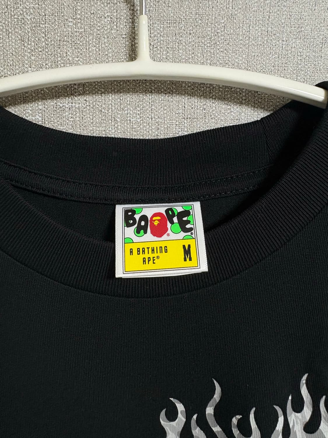 베이프 반팔 레오파드 스타 반팔티셔츠 블랙 M 상품이미지3