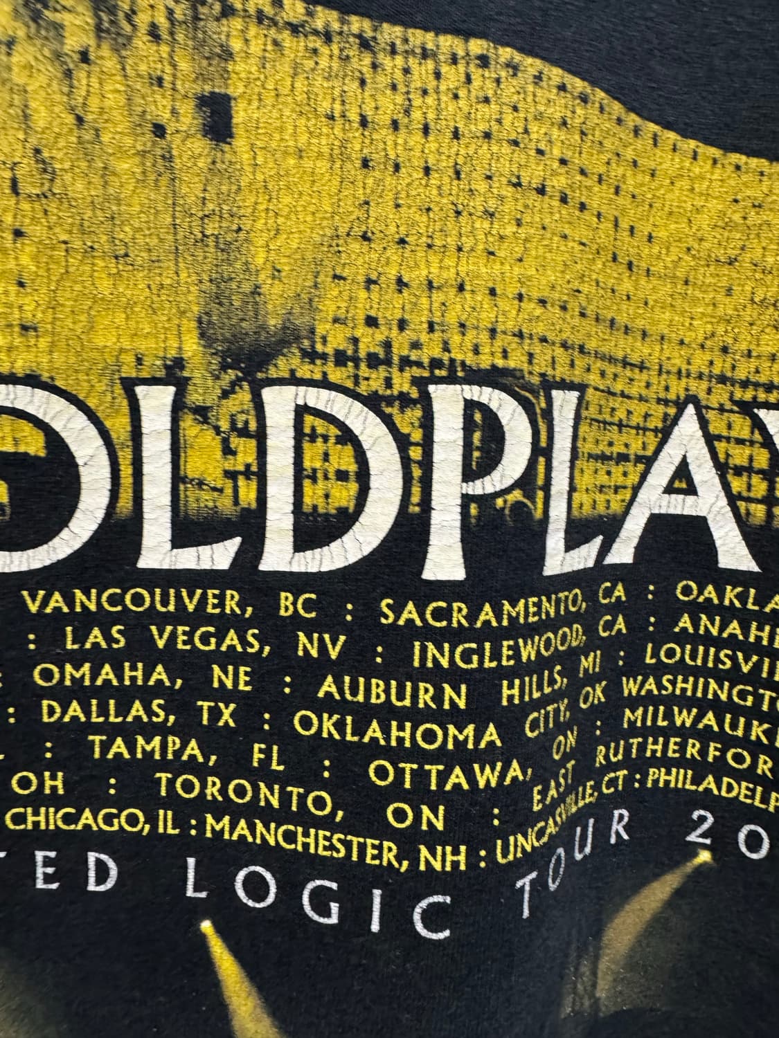 Coldplay 콜드플레이 06 투어 티셔츠 XL  상품이미지6
