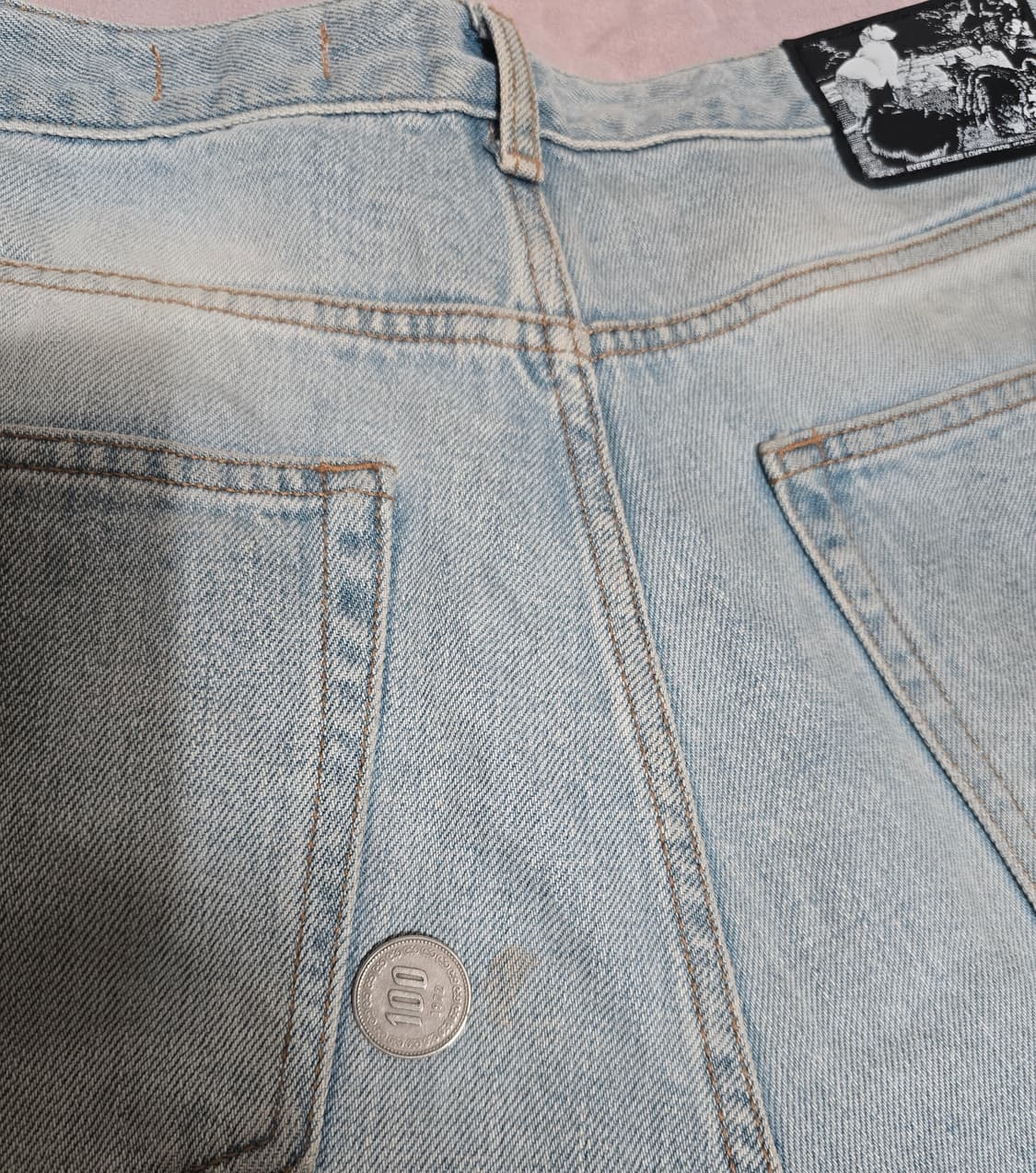 모드나인 mod1w 댄싱워터 연청 데님 31 상품이미지8