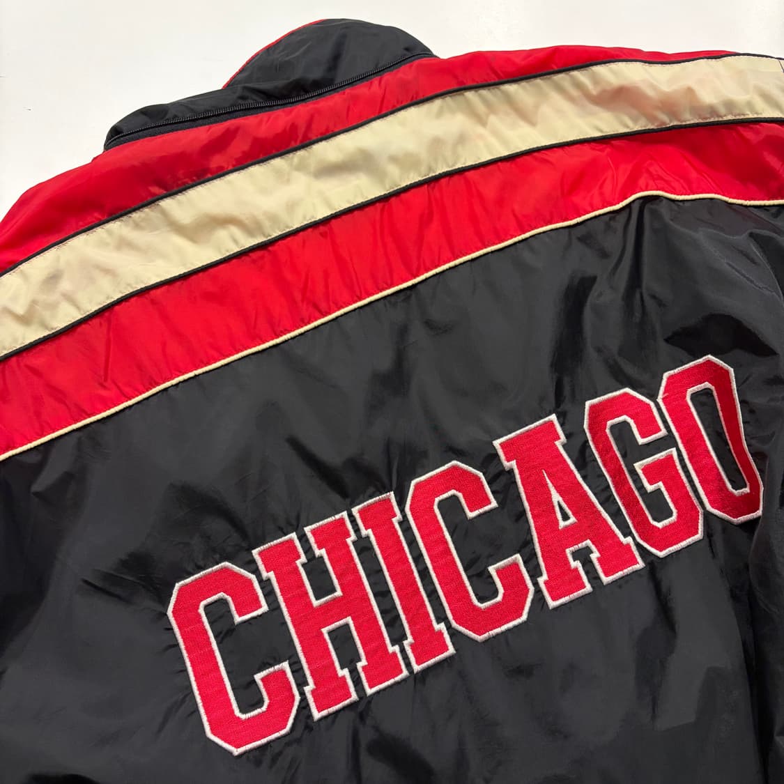 [XL] TANK 애슬레틱 시카고 블랙 바람막이 자켓 C388 상품이미지7