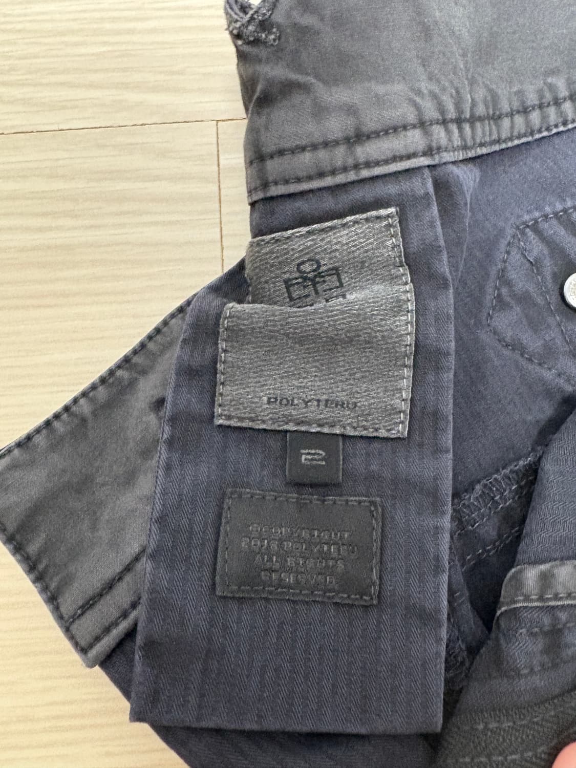 [2]폴리테루 파라팬츠 다크차콜네이비 상품이미지4