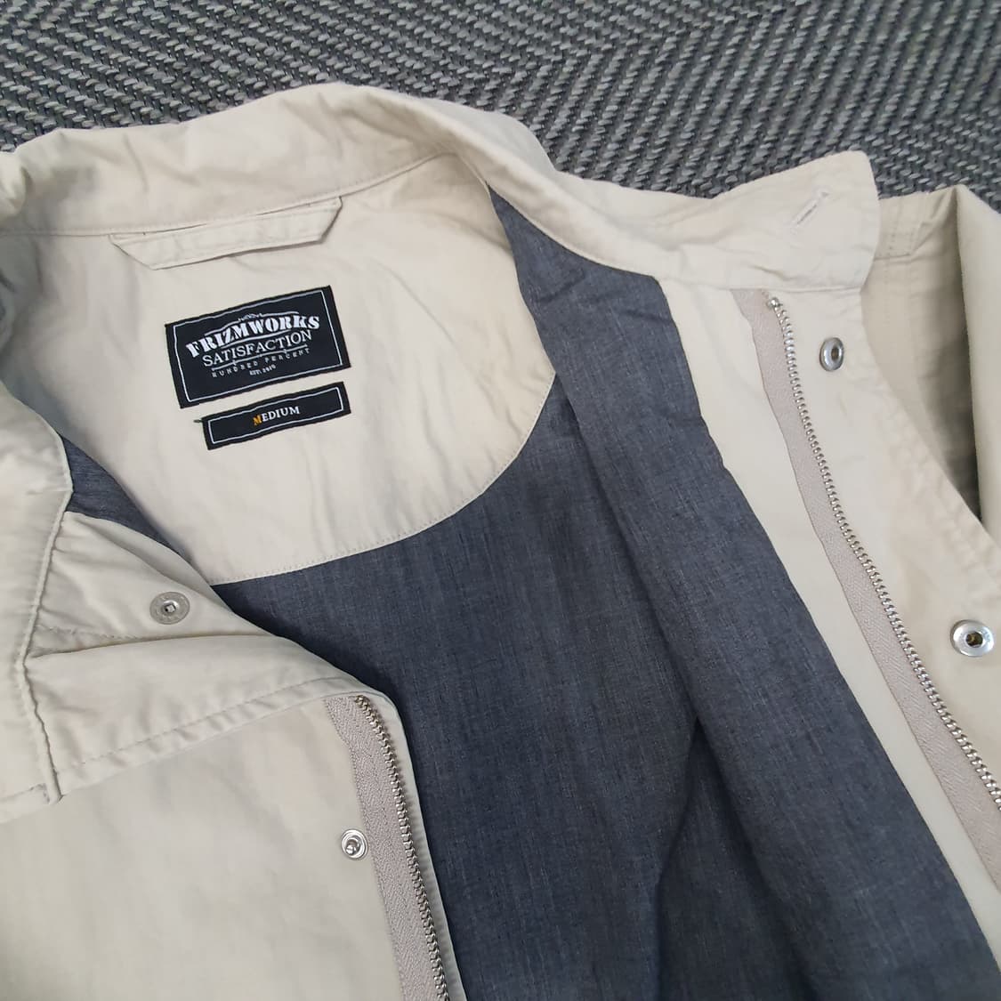 프리즘웍스 오버핏 피쉬테일 집업자켓 남자105 상품이미지8