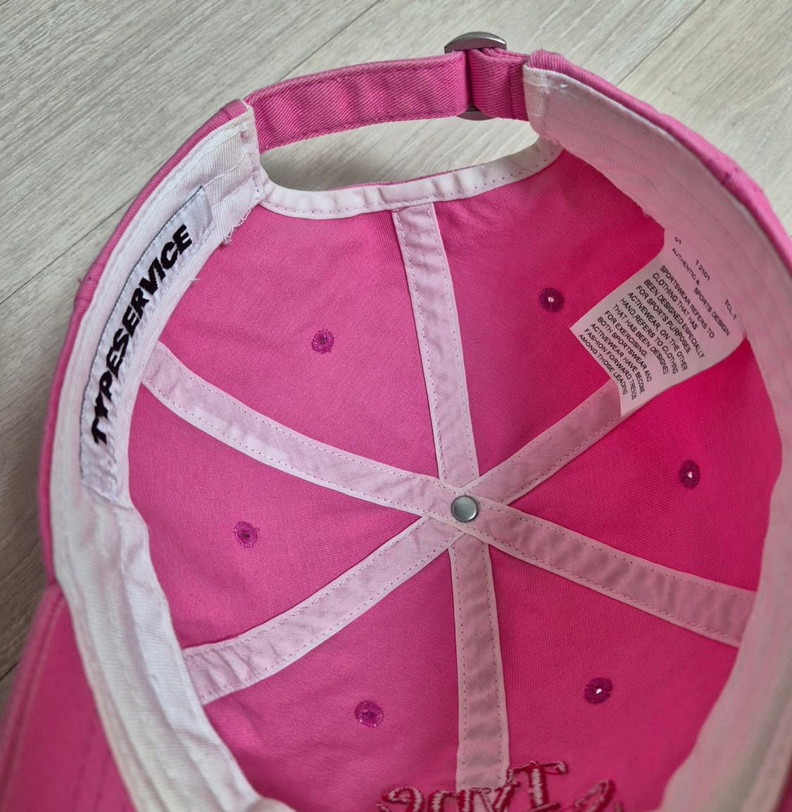타입서비스 핑크 볼캡 모자 상품이미지3
